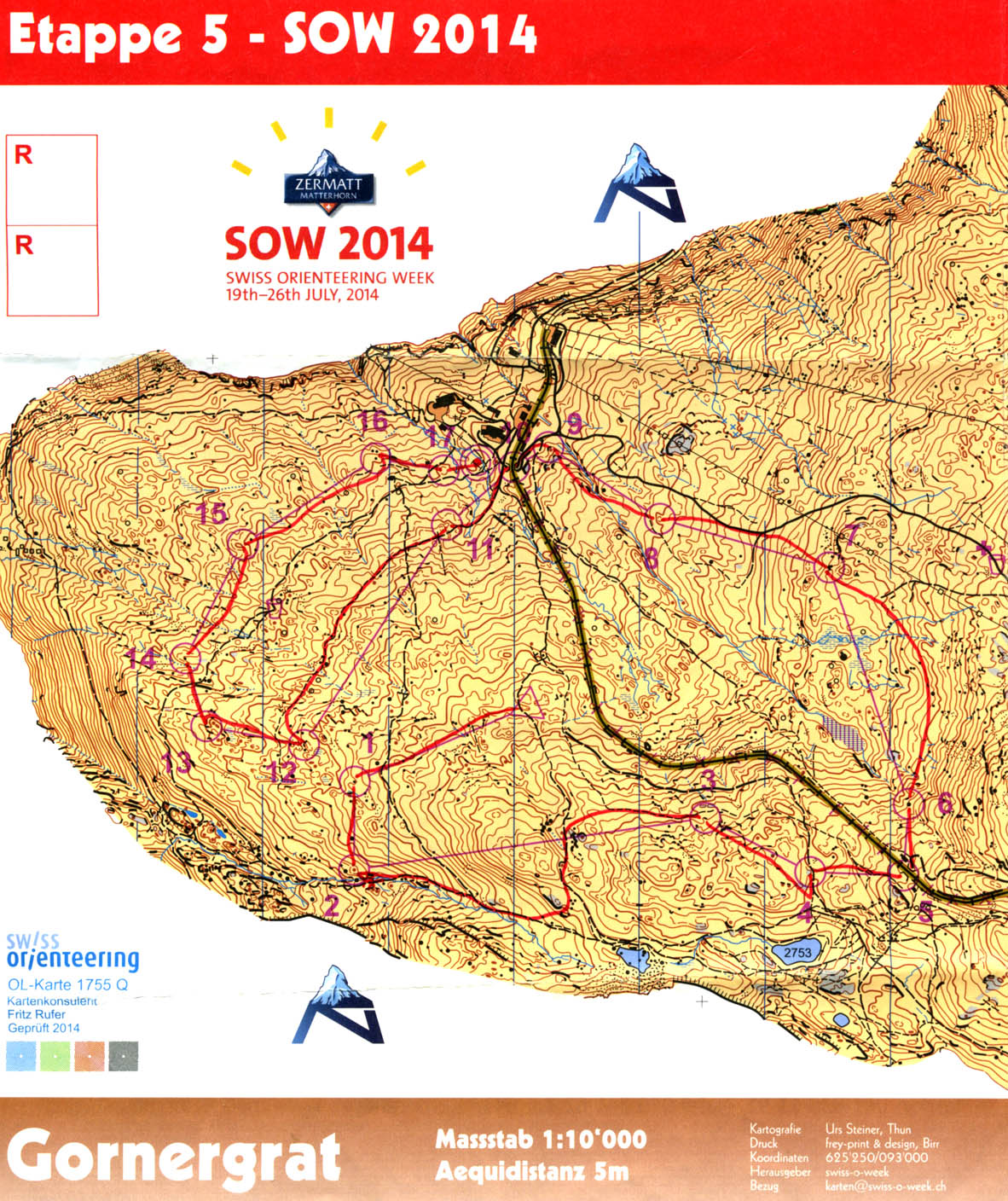 Swiss-O-Week 2014 Zermatt Etappe 5 (H14) (22.07.2014)
