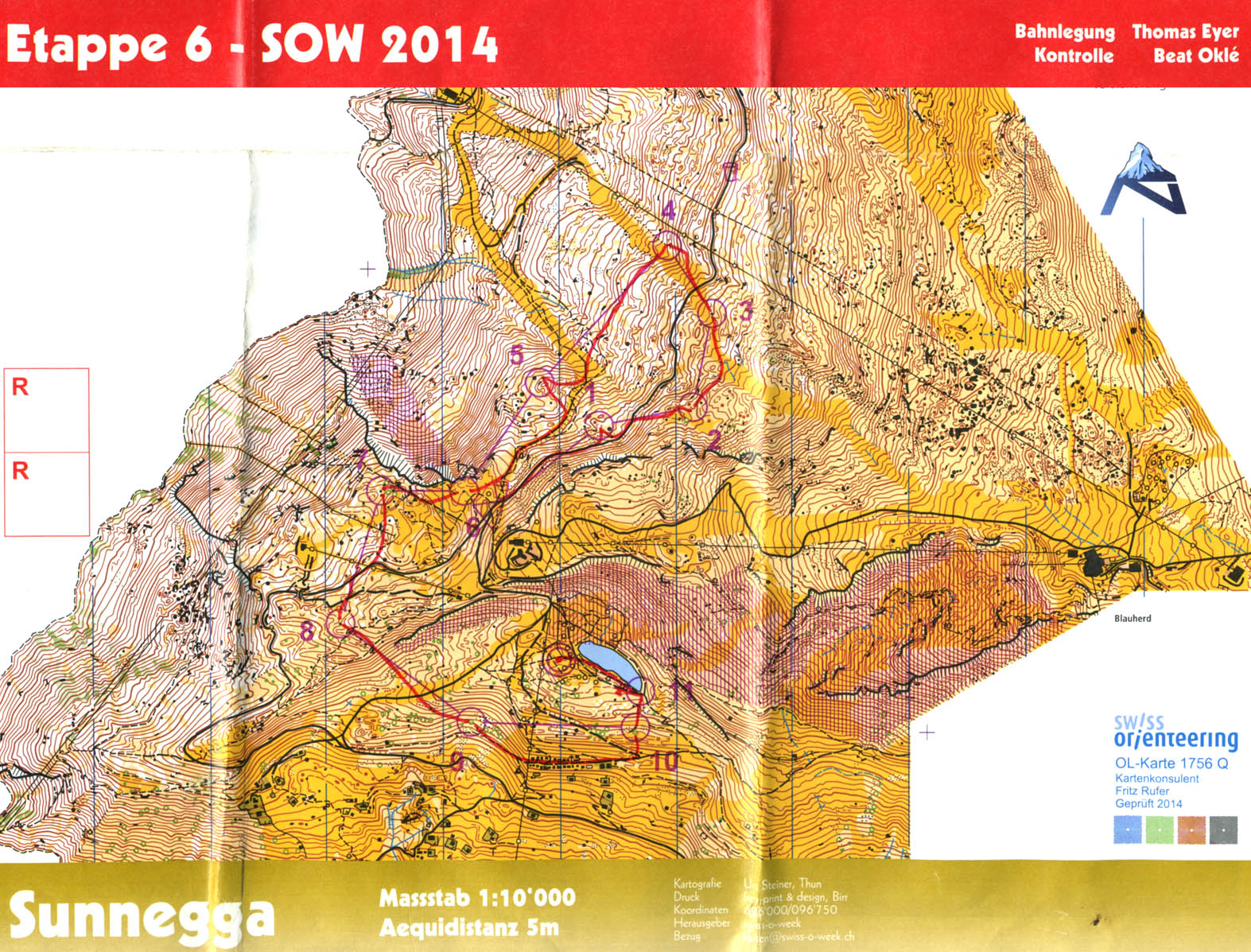 Swiss-O-Week 2014 Zermatt Etappe 6 (H14) (26-07-2014)