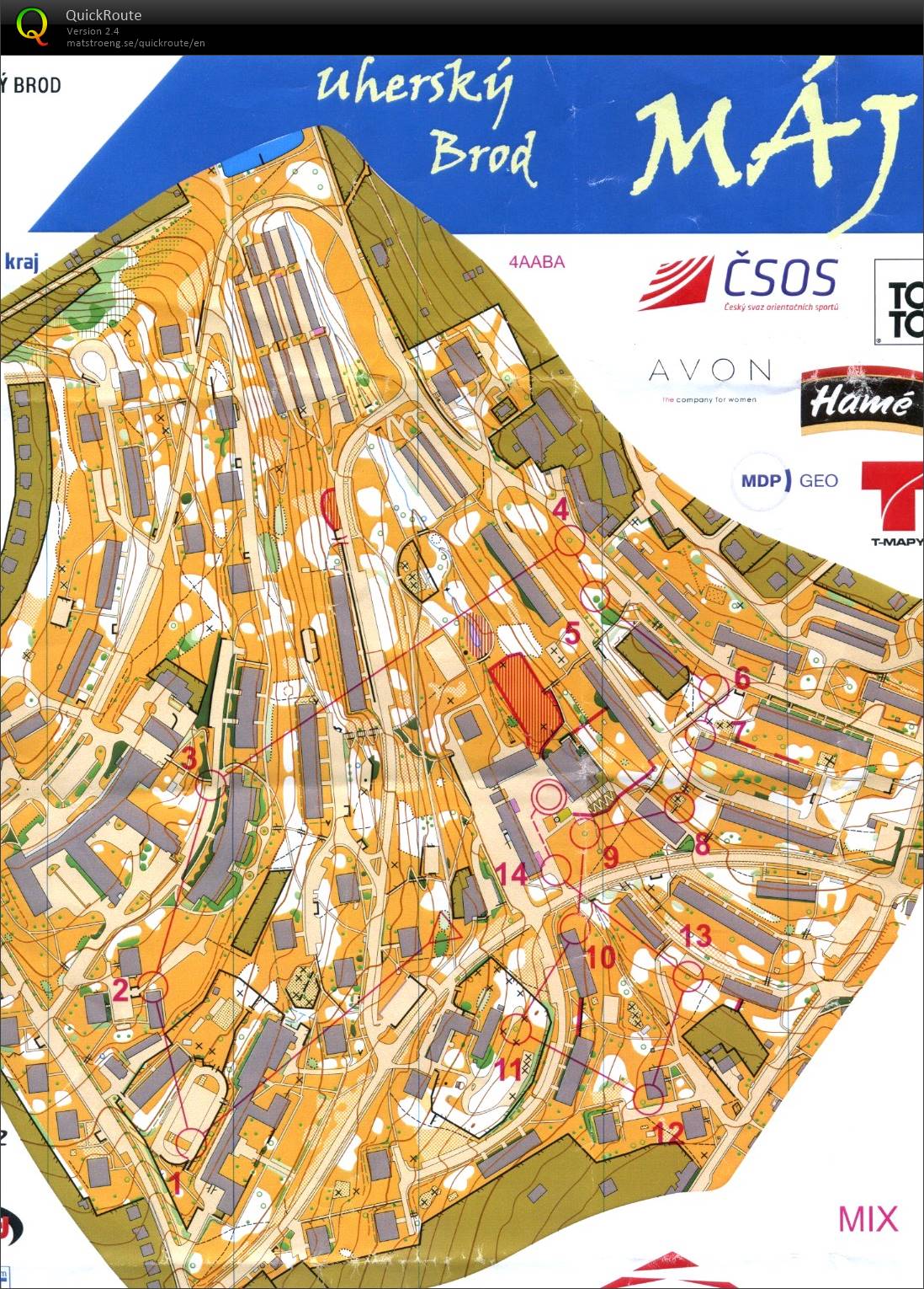 Mistrovství ČR sprintových štafet 2016 (MIX) (2016-05-08)