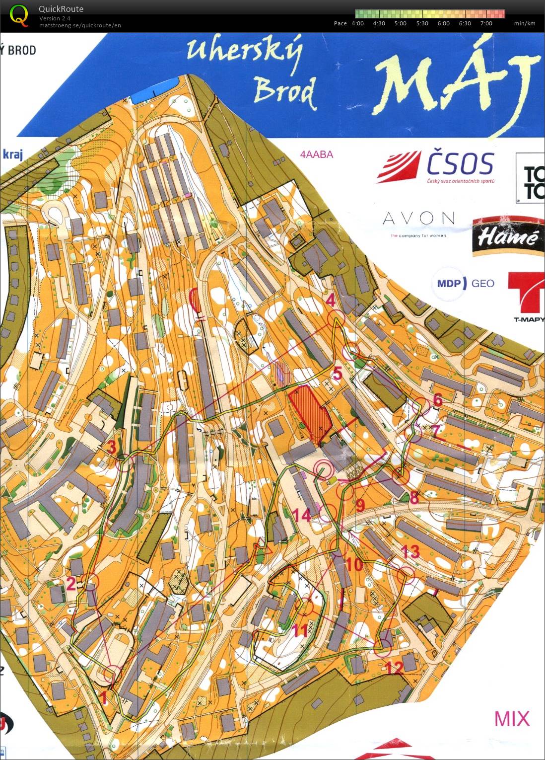 Mistrovství ČR sprintových štafet 2016 (MIX) (2016-05-08)