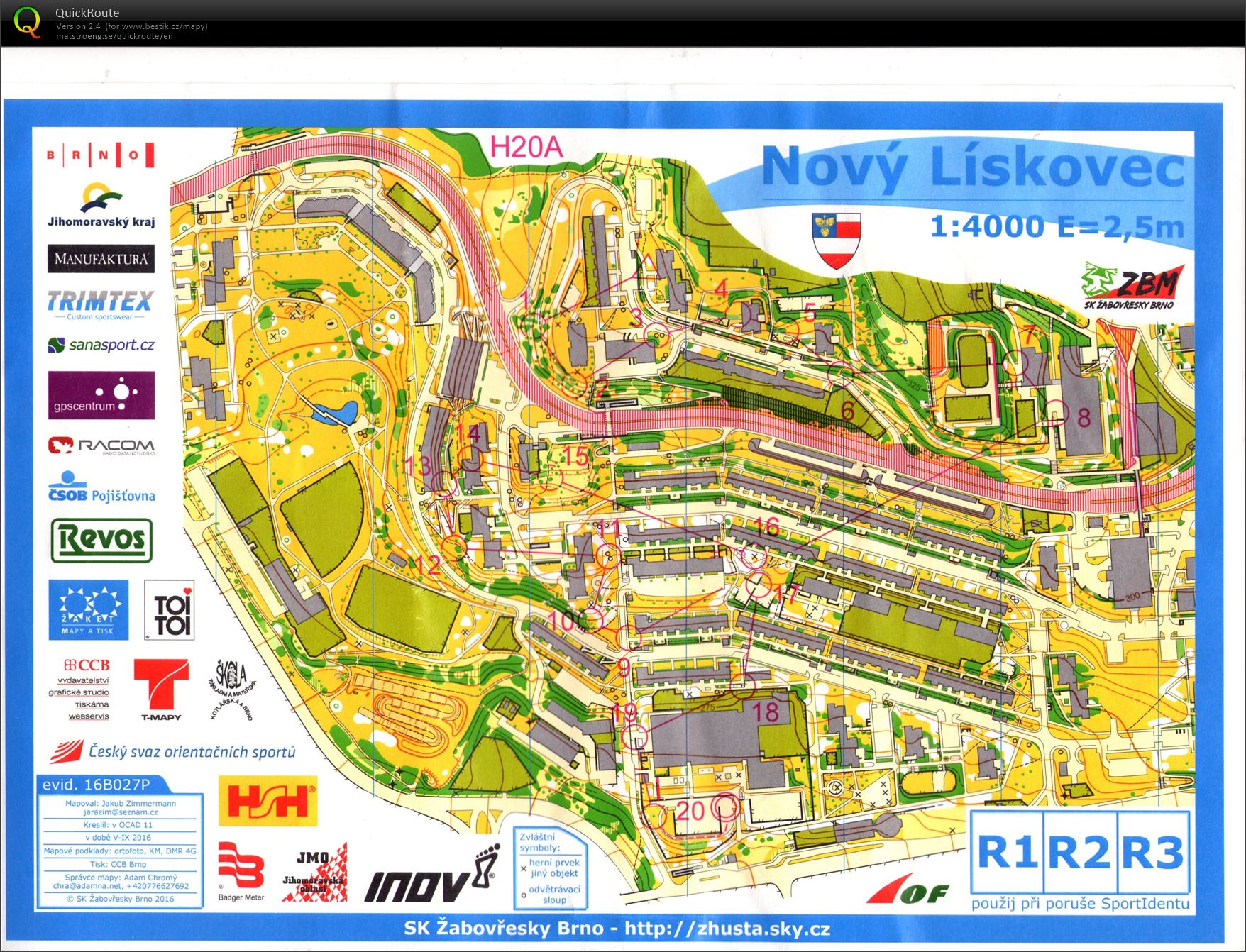 ŽA sprint Nový Lískovec (17.09.2016)