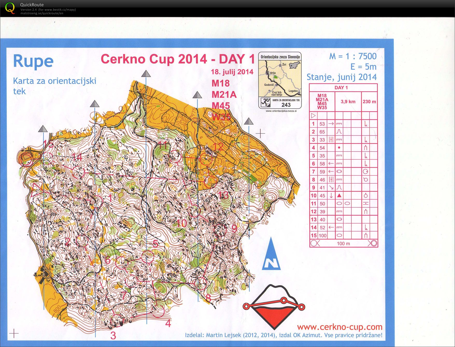 E1 Cerkno cup (2014-07-18)