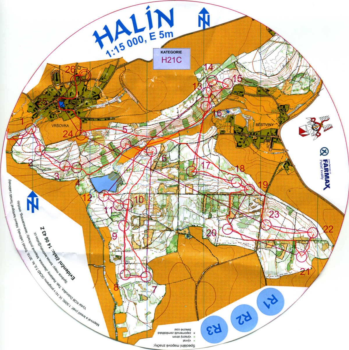 15. kolo soutěží Vč poháru (H21C) (25.10.2014)