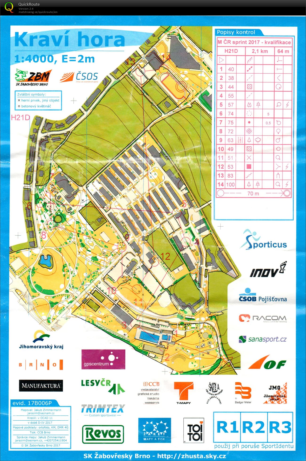 MČR sprint - kvalifikace (H21D) (07/05/2017)