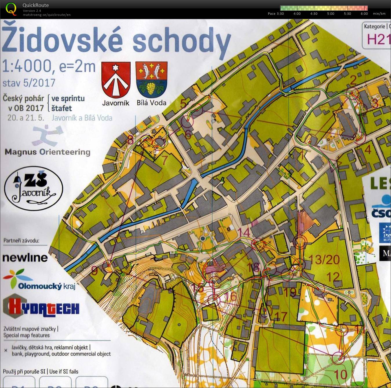 Český pohár sprint (H21A) (20.05.2017)
