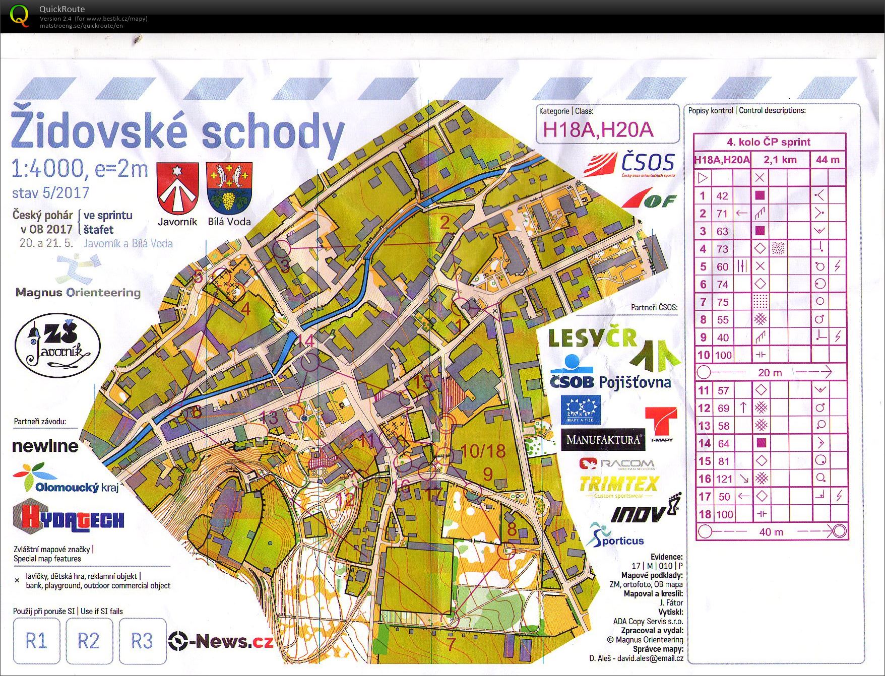 ŽA sprint Javorník (20-05-2017)