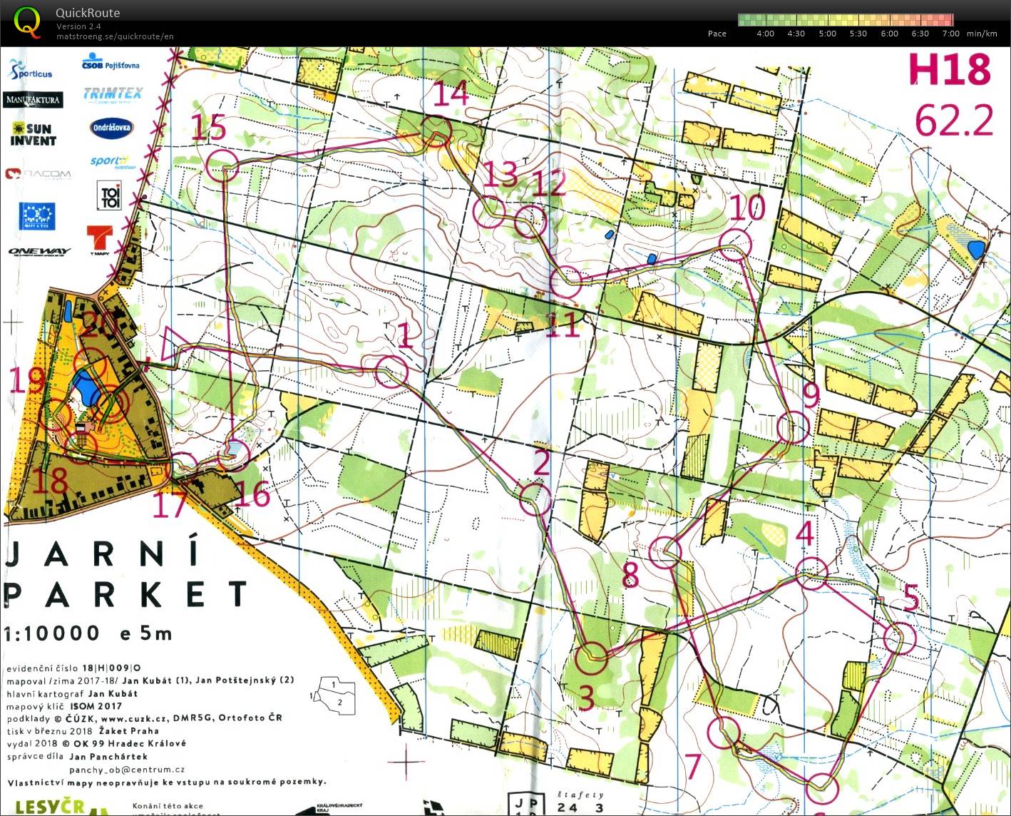 Český Pohár Štafet - Jarní Pohár 2018 (H18) (24.03.2018)