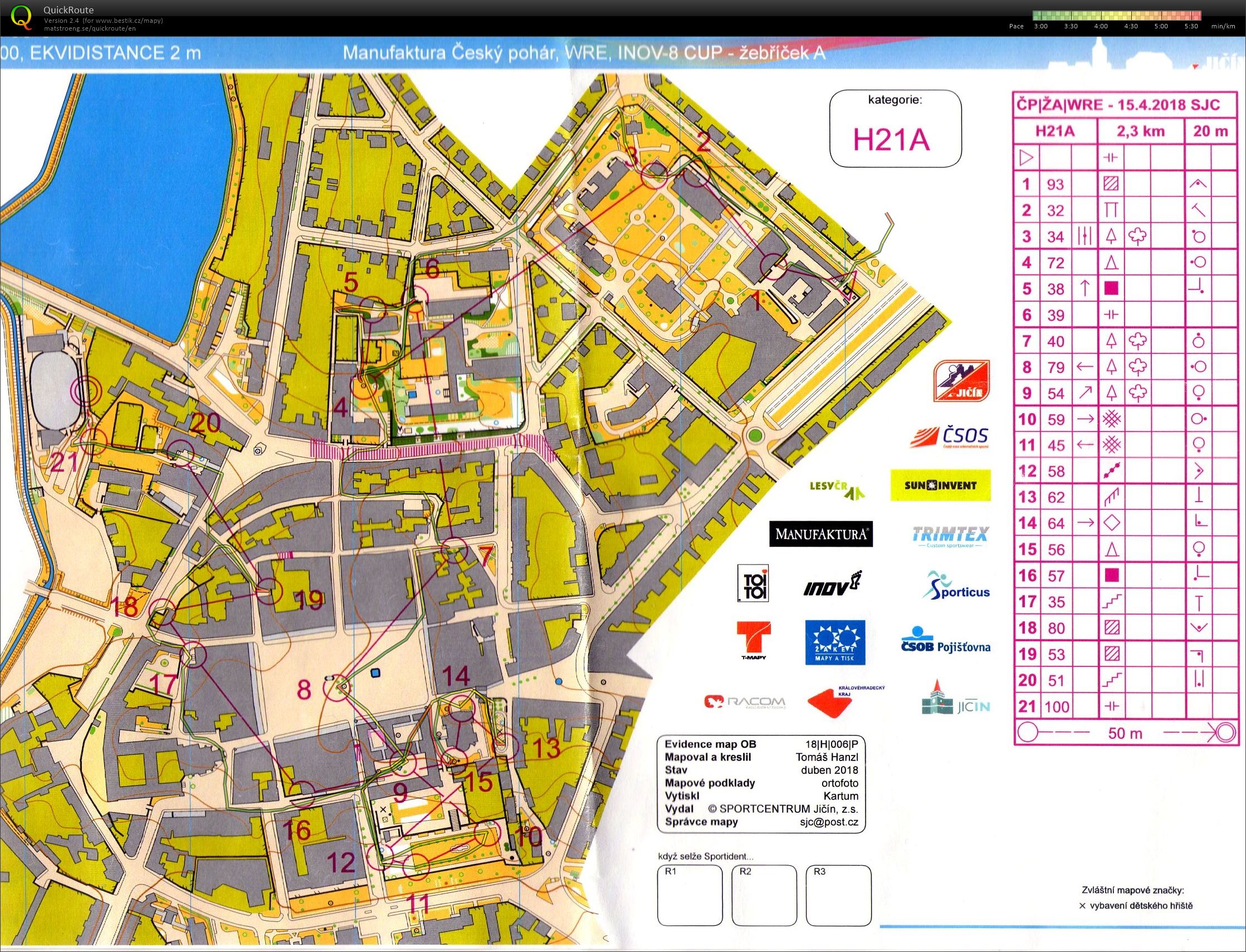 ČP sprint Jičín (15.04.2018)