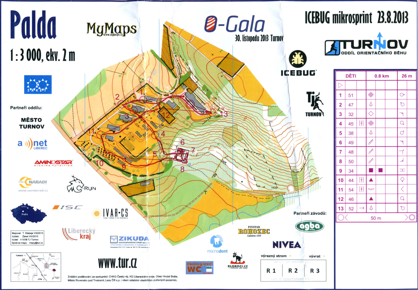Pěkné Prázdniny 2013 ICEBUG mikrosprint (Děti) (23.08.2013)