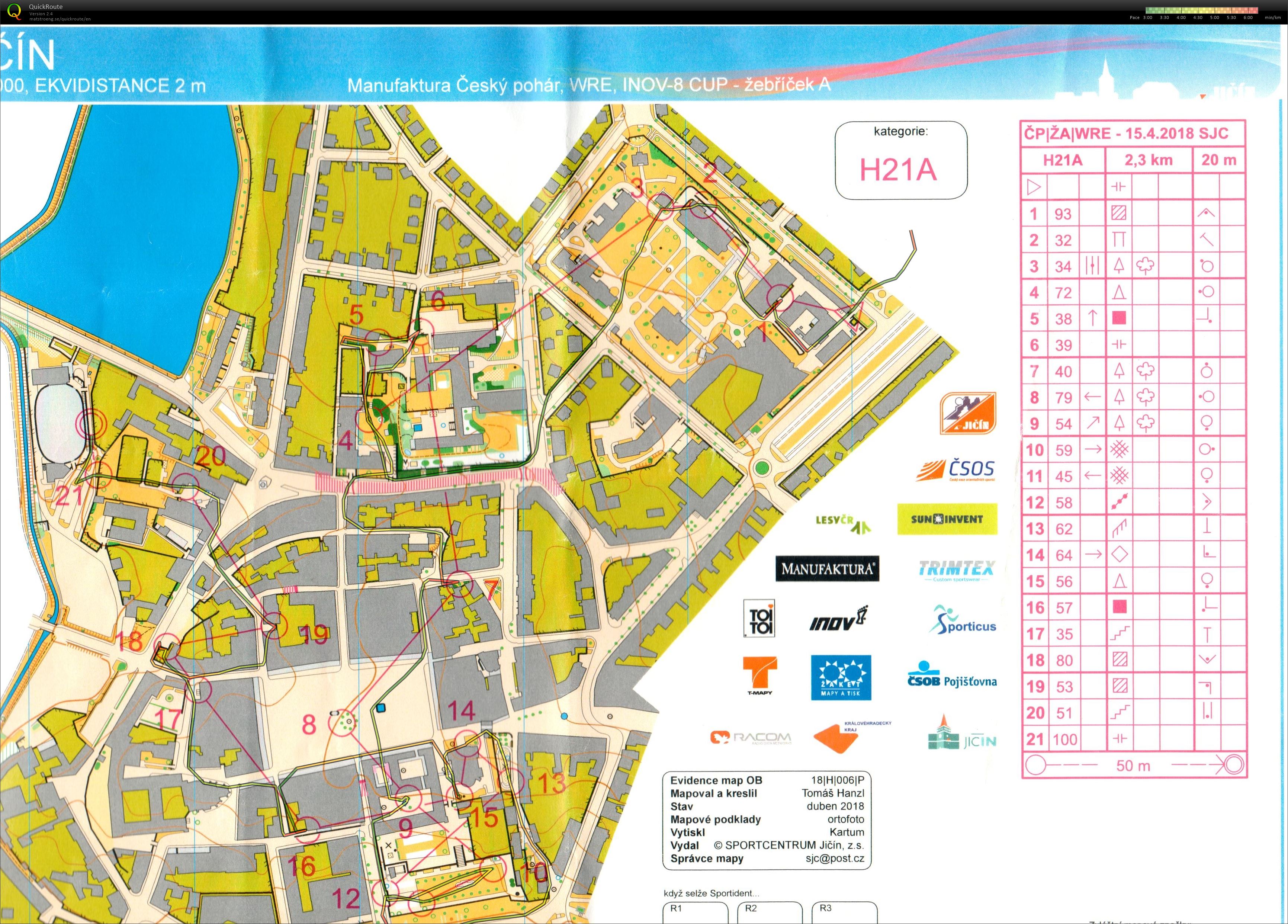 ČP sprint Jičín (H21A) (2018-04-15)