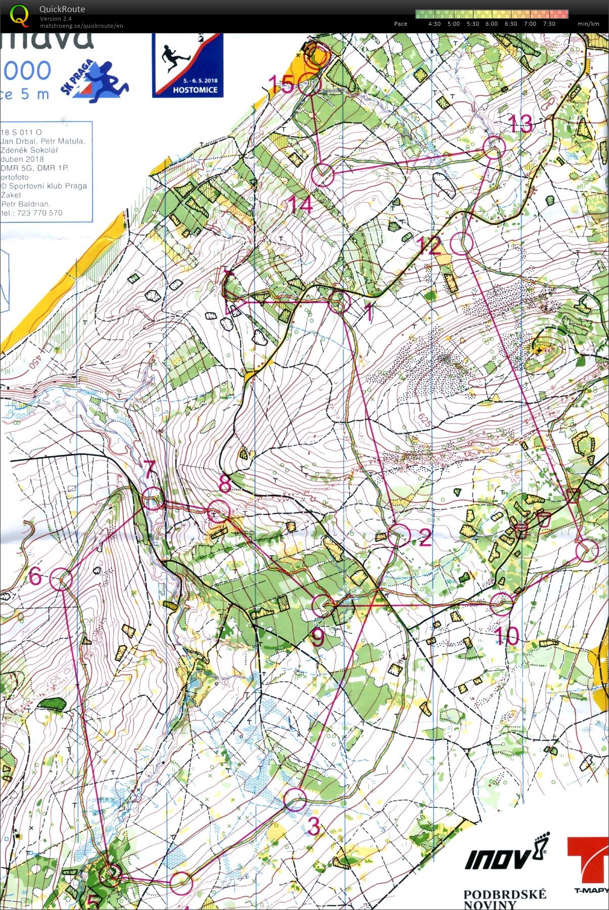 INOV-8 CUP - žebříček A, žebříček B-Čechy západ (H40B) (06-05-2018)