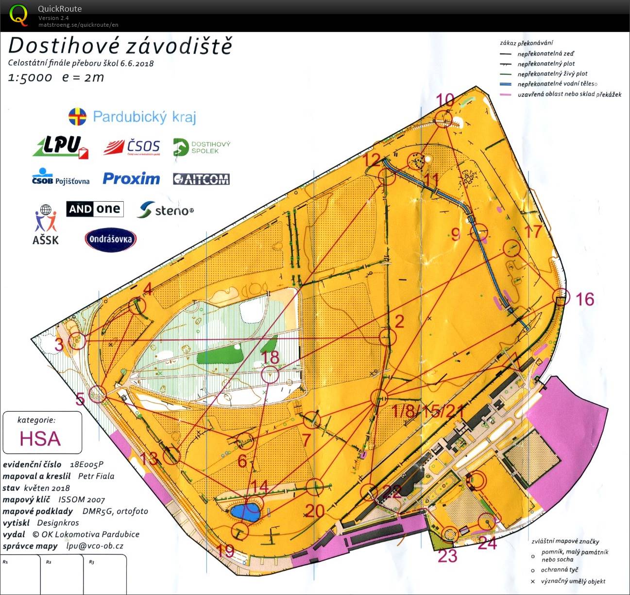 Celostátní kolo Přeboru škol v OB 2018 (06.06.2018)