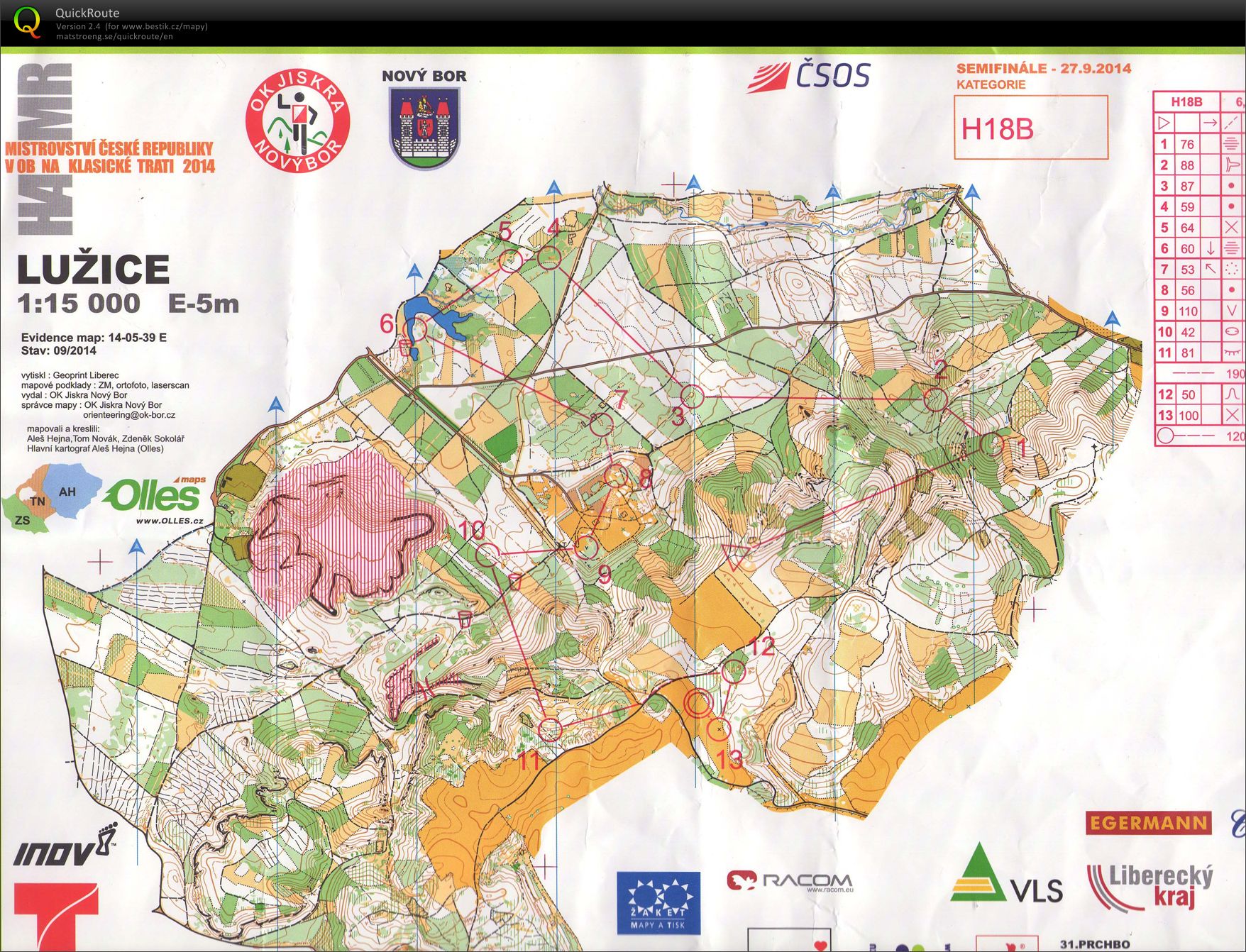 MČR Long Q (27.09.2014)