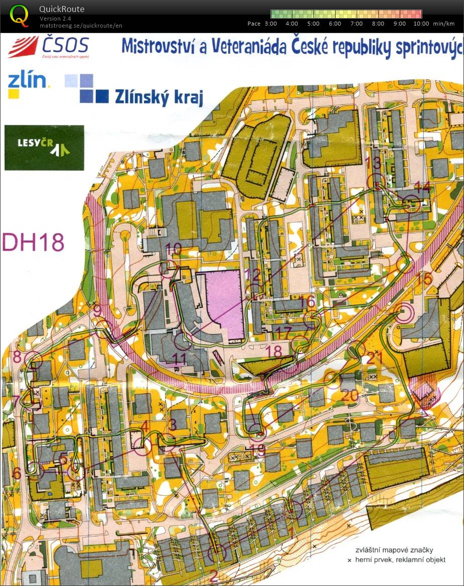 MČR Sprintové štafety 2018 (DH18) (28.09.2018)