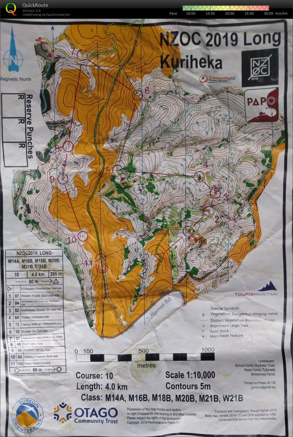 NZOC 2019 Long Kuriheka - W21B (20.04.2019)