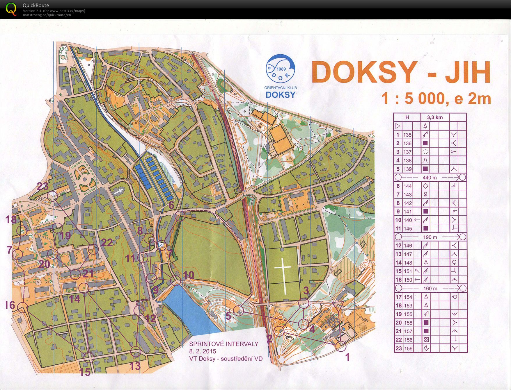 VD Doksy sprint. intervaly (08.02.2015)