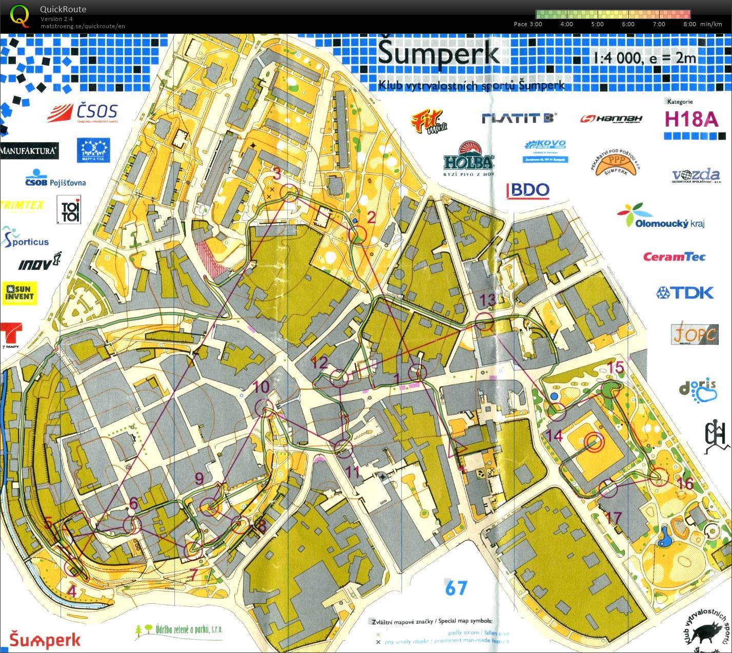 ŽA Šumperk - sprint (H18A) (11.05.2019)