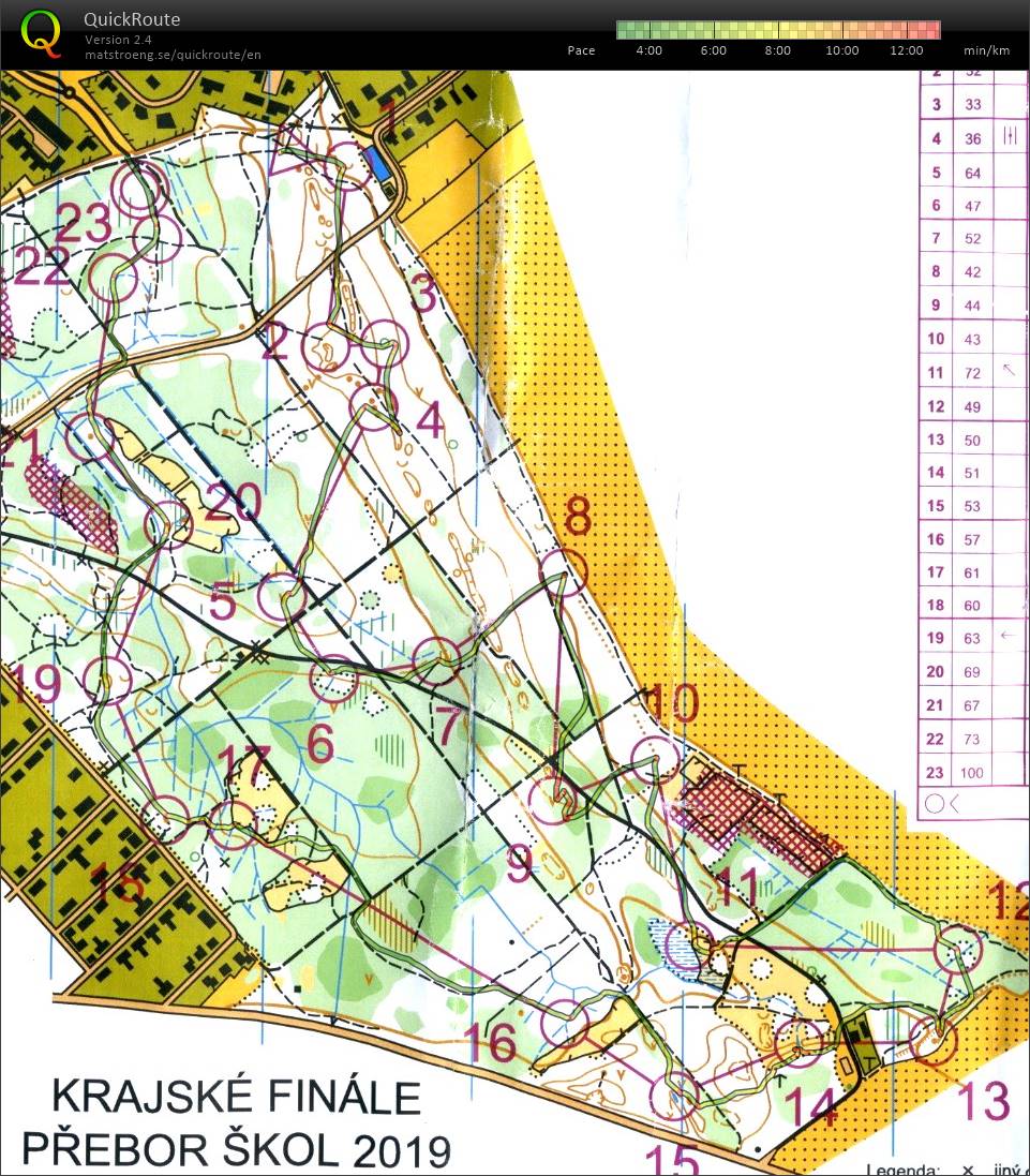 Krajské kolo Přeboru škol v OB 2019 (HS) (15.05.2019)