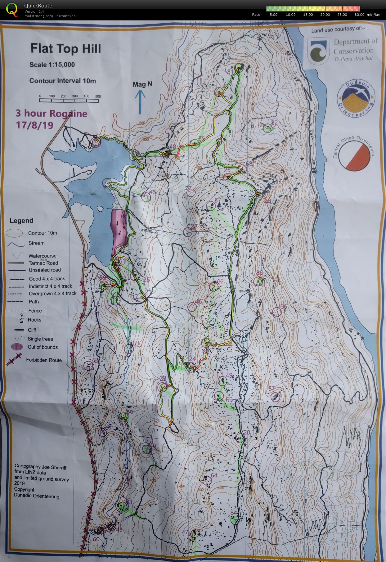 Flat Top Hill Rogaine - Open Women (17.08.2019)
