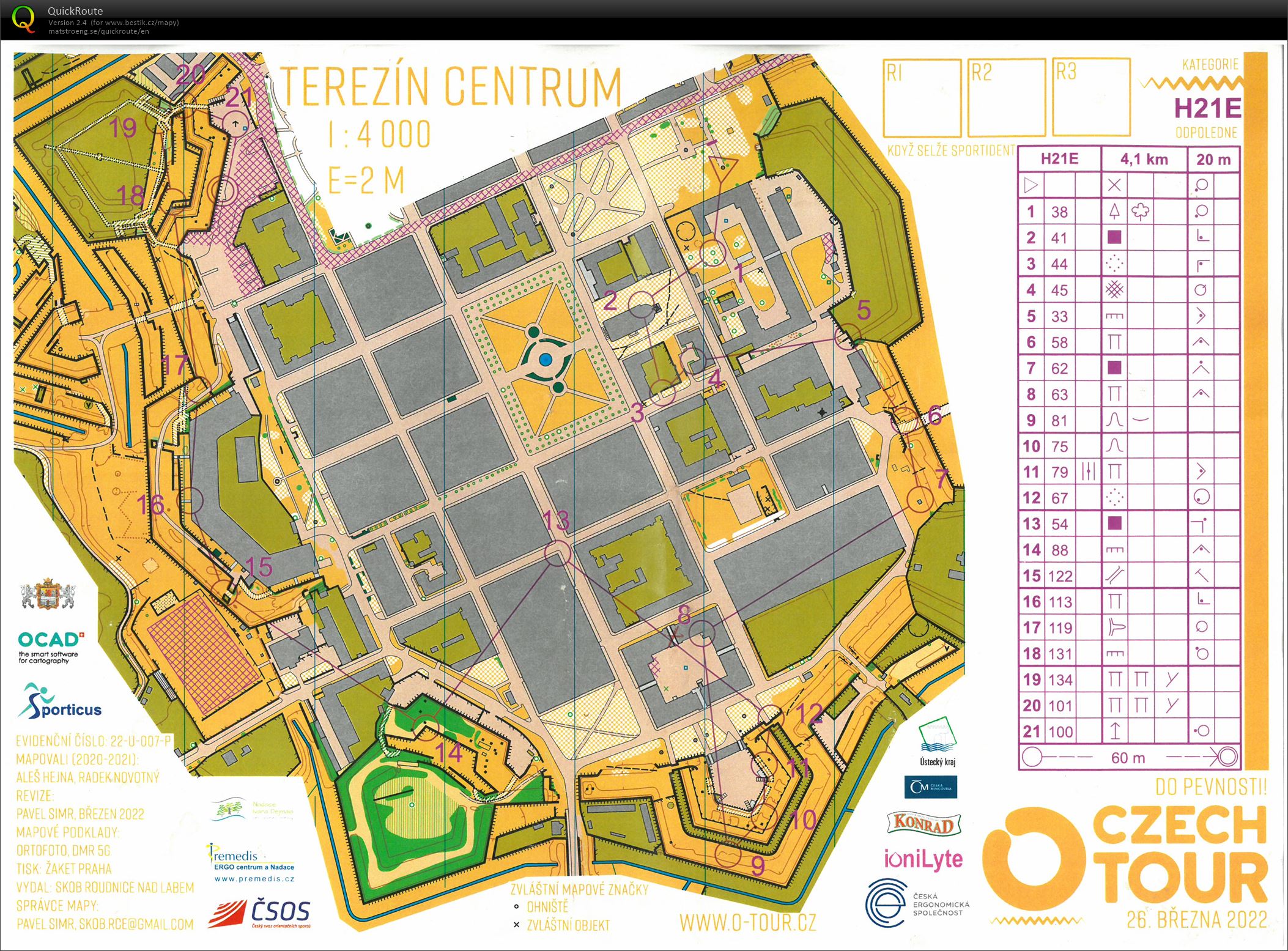 Czech O-tour Terezín 2 (2022-03-26)