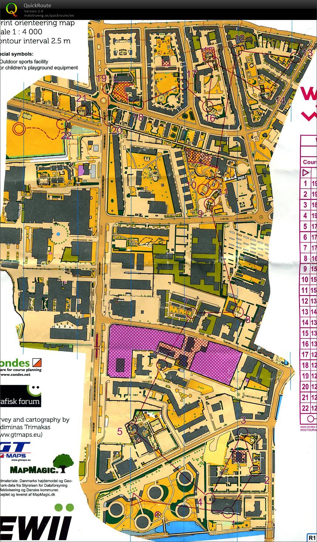 WOC Tour 2022 - E3 Sprint Vejle (M21) (30.06.2022)