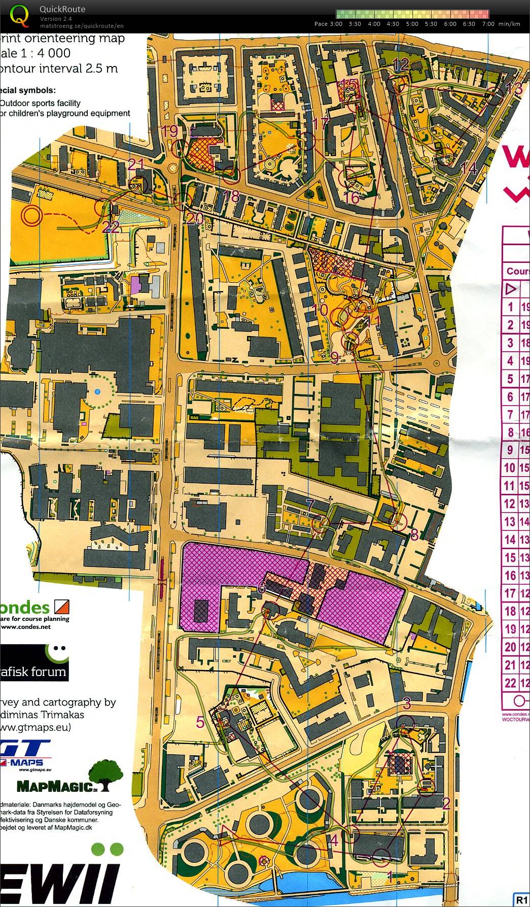 WOC Tour 2022 - E3 Sprint Vejle (M21) (30.06.2022)