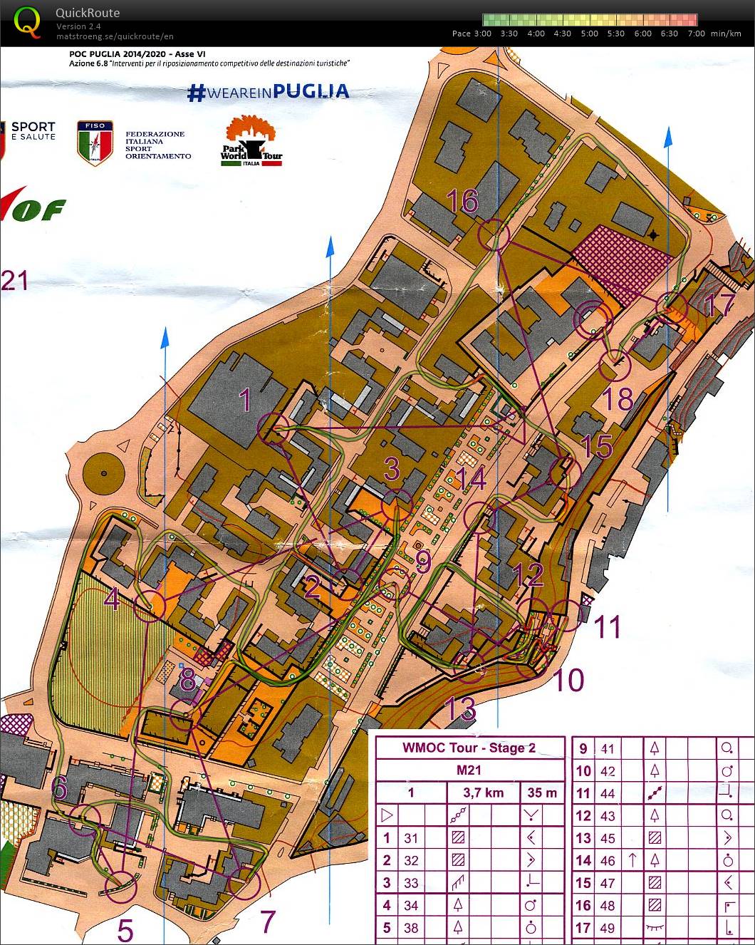 WMOC Tour 2022 - E2 Sprint Vieste (M21) (2022-07-11)