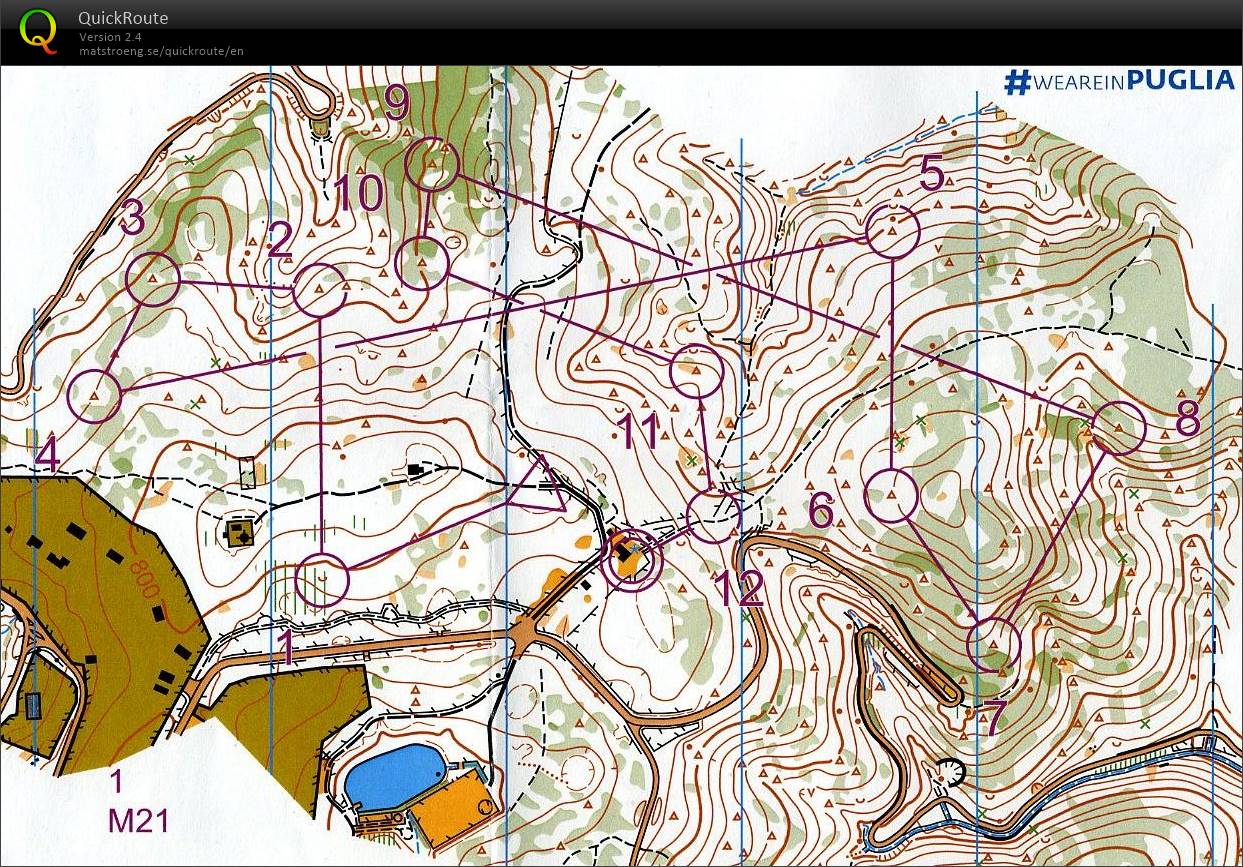 WMOC Tour 2022 - E3 Middle Foresta Umbra North (M21) (2022-07-13)