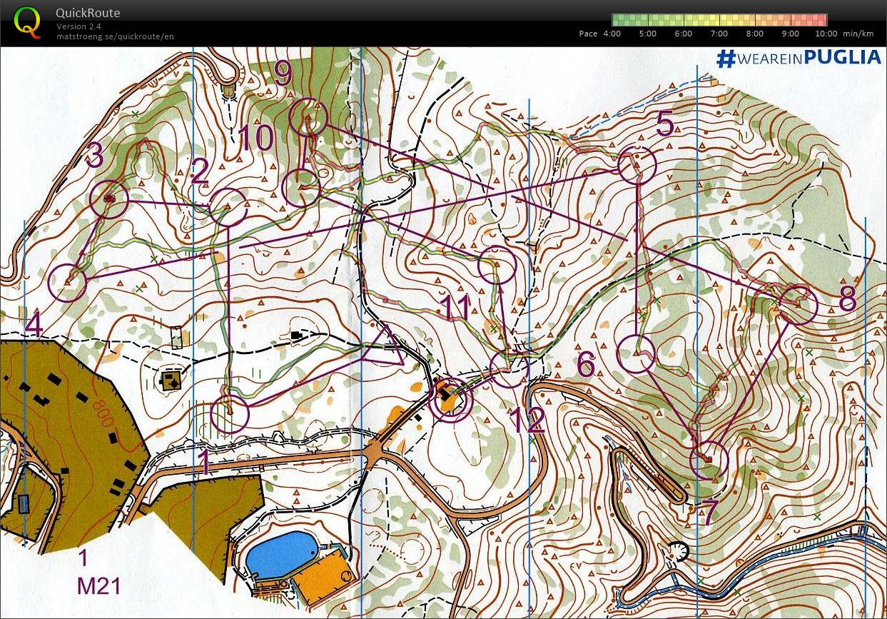 WMOC Tour 2022 - E3 Middle Foresta Umbra North (M21) (2022-07-13)