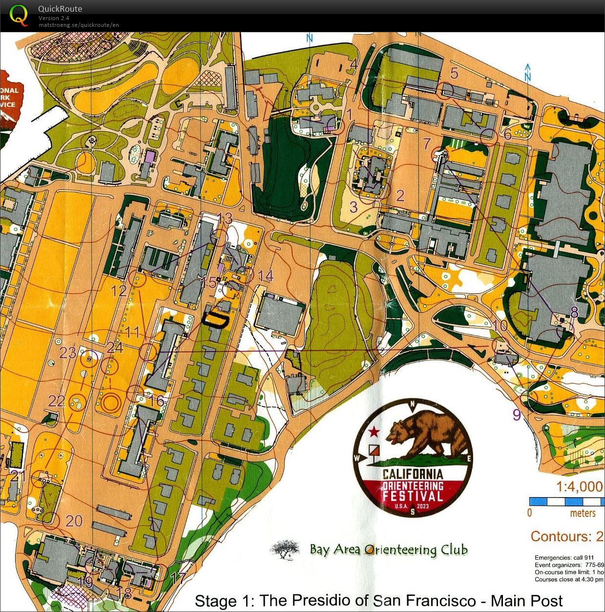 Cal-O-Fest 2023 - E1 Sprint Presidio of San Francisco (M21E) (17/07/2023)