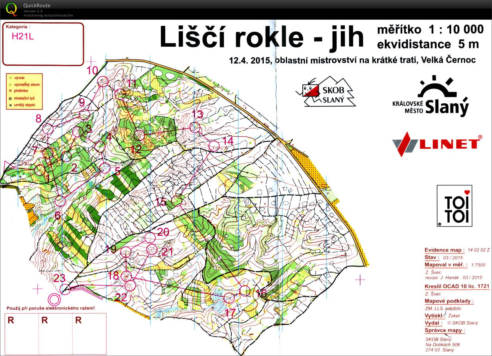Přebor Středočeské a Pražské oblasti na krátké trati (H21L) (12.04.2015)