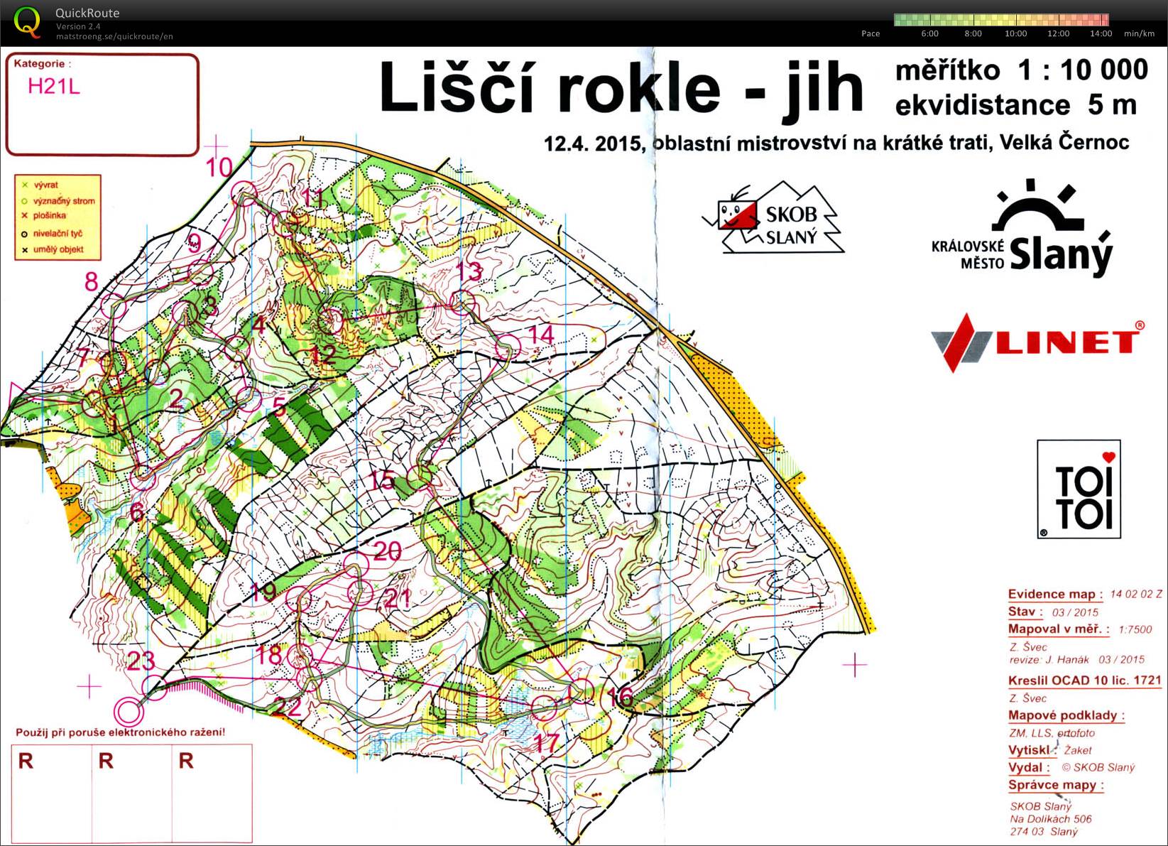 Přebor Středočeské a Pražské oblasti na krátké trati (H21L) (12.04.2015)