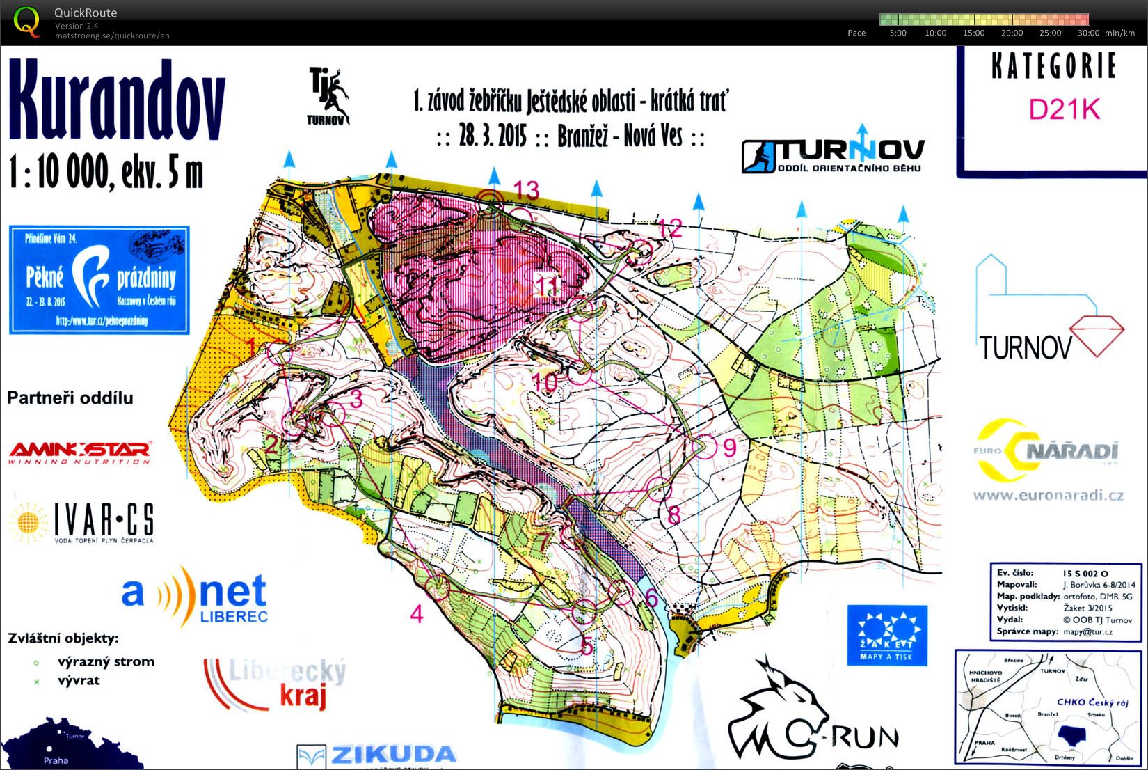 1. závod žebříčku Ještětské oblasti - D21K (28.03.2015)