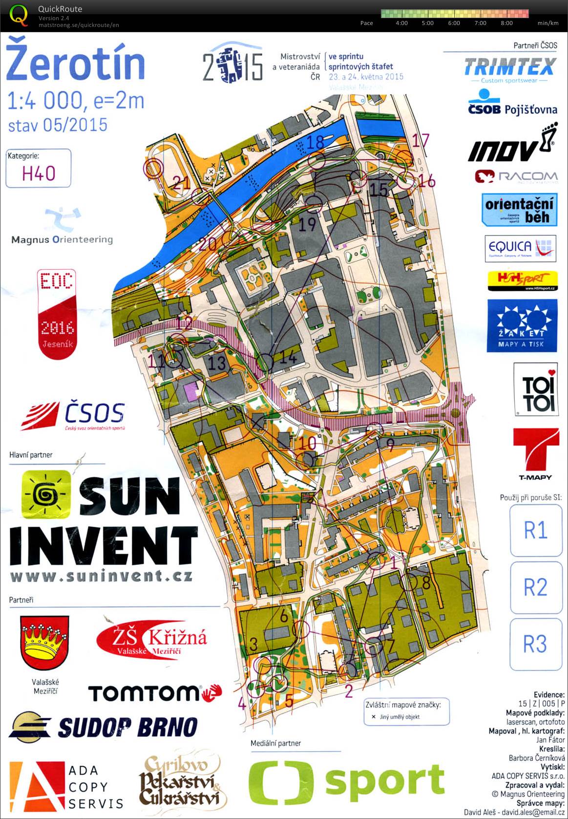 Veteraniáda ČR ve sprintu (H40) (23.05.2015)