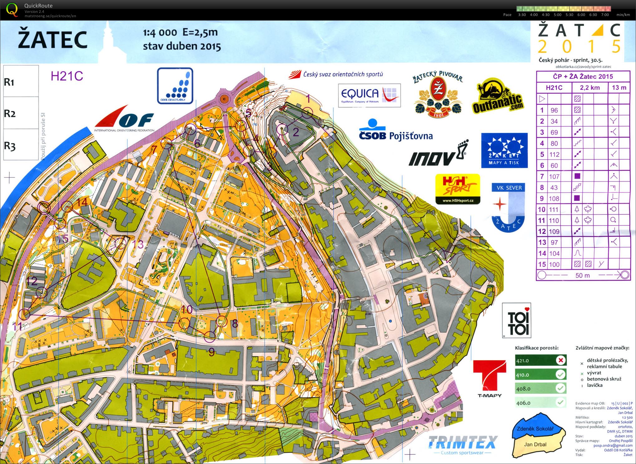 Český pohár, INOV-8 CUP - žebříček A (H21C) (30.05.2015)