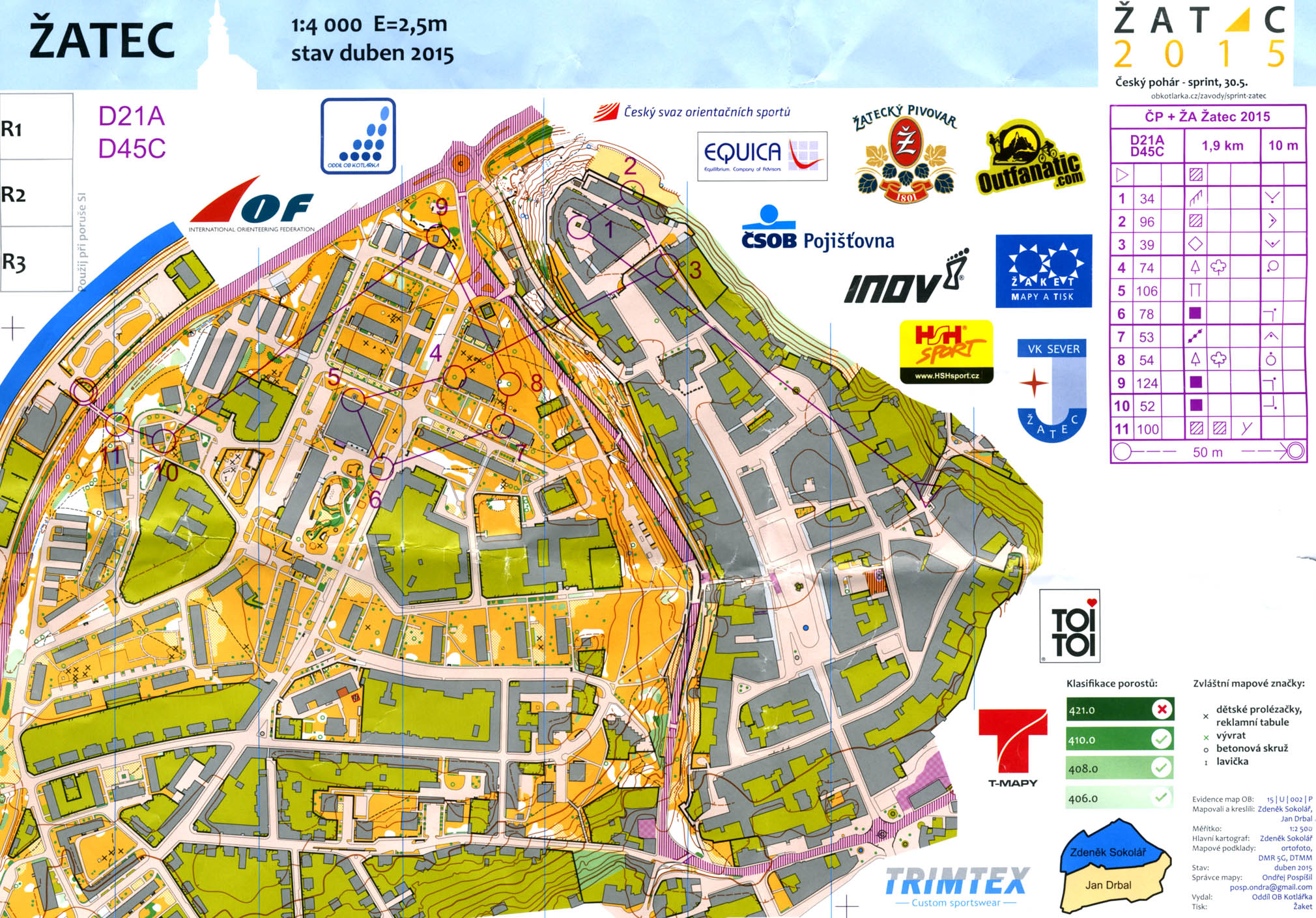 Český pohár, INOV-8 CUP - žebříček A - D21A (30.05.2015)