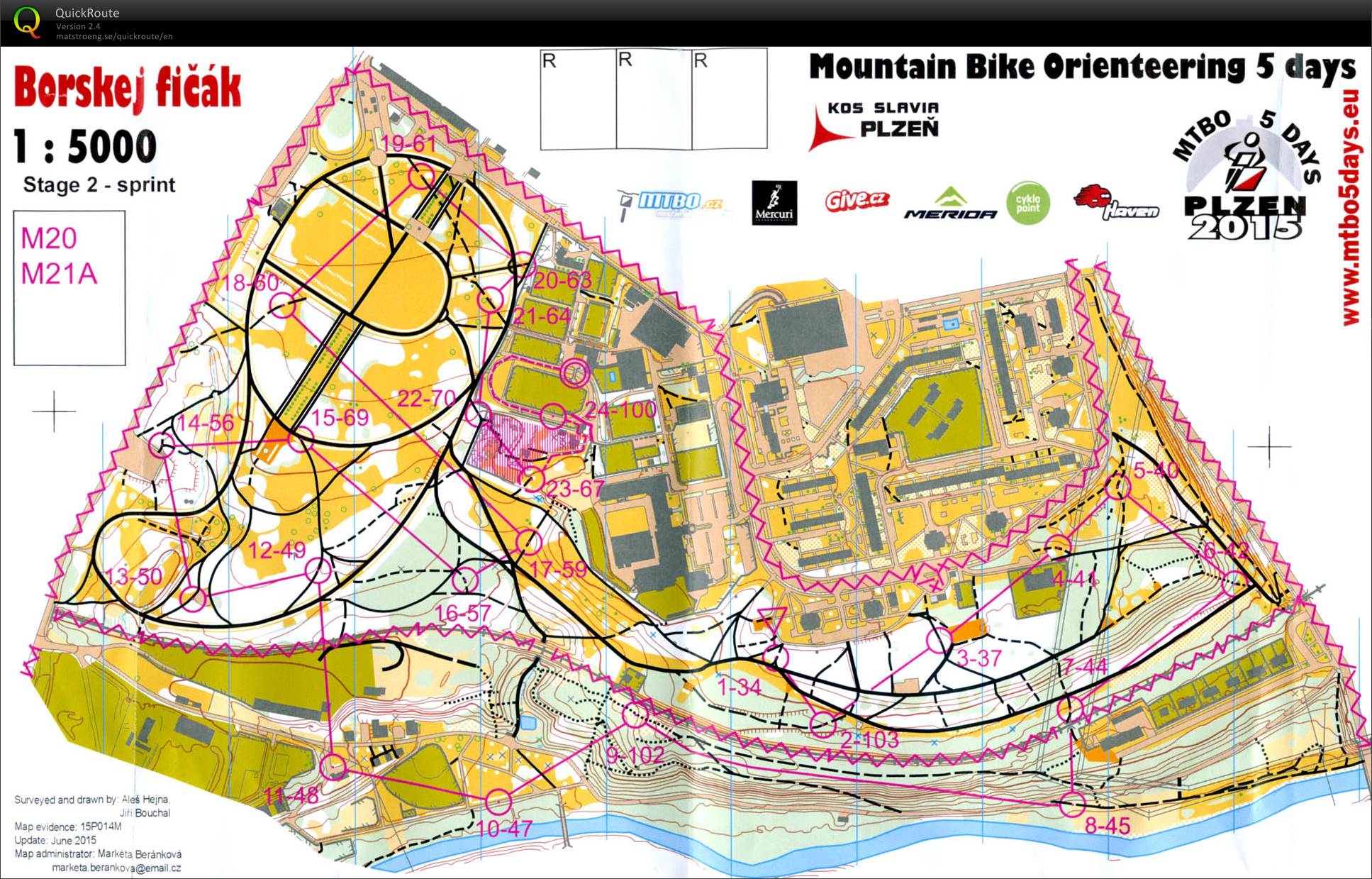 Český pohár MTBO (M21A) (03.07.2015)