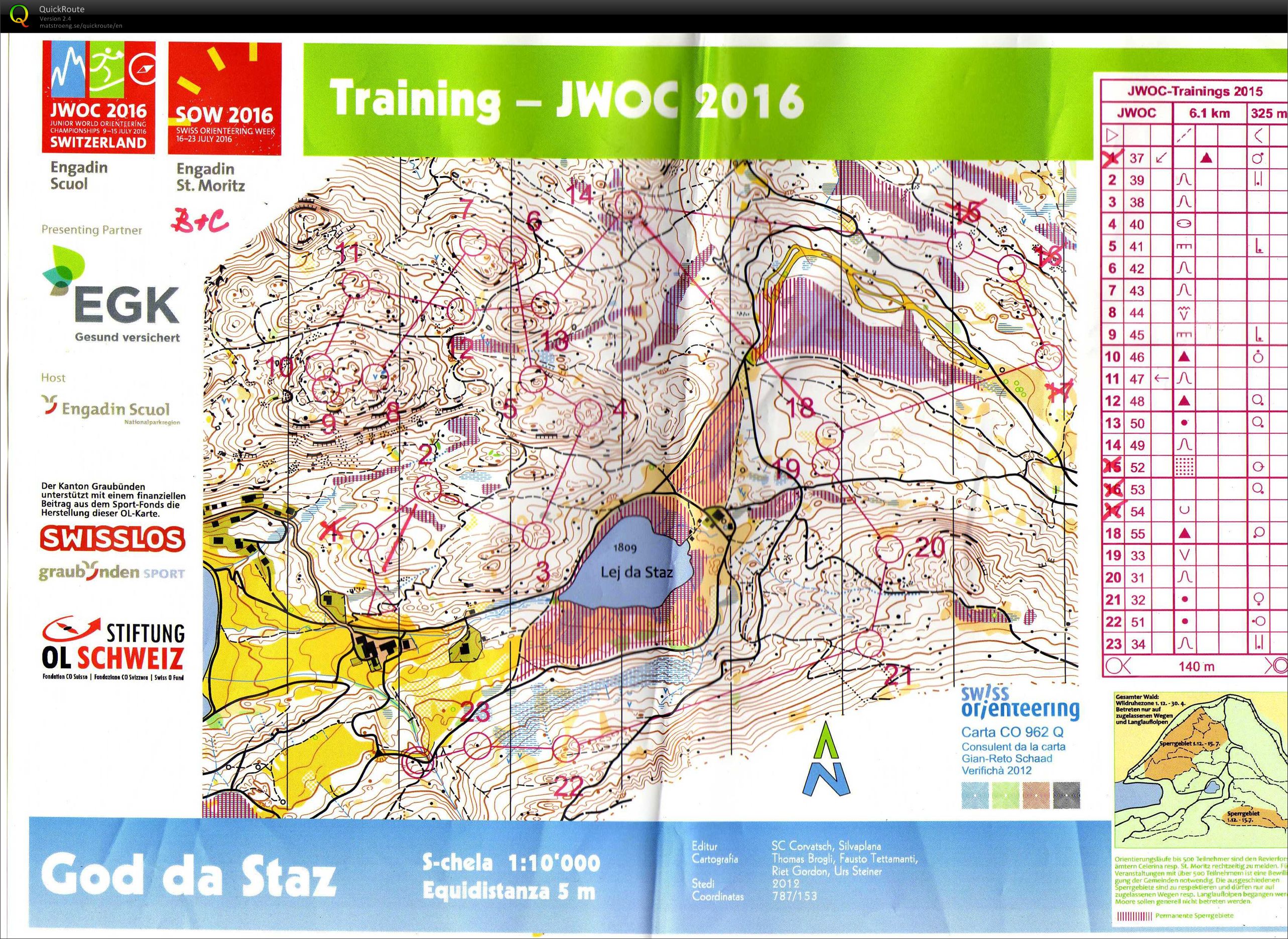 Rakousko trénink na JWOC (18/08/2015)