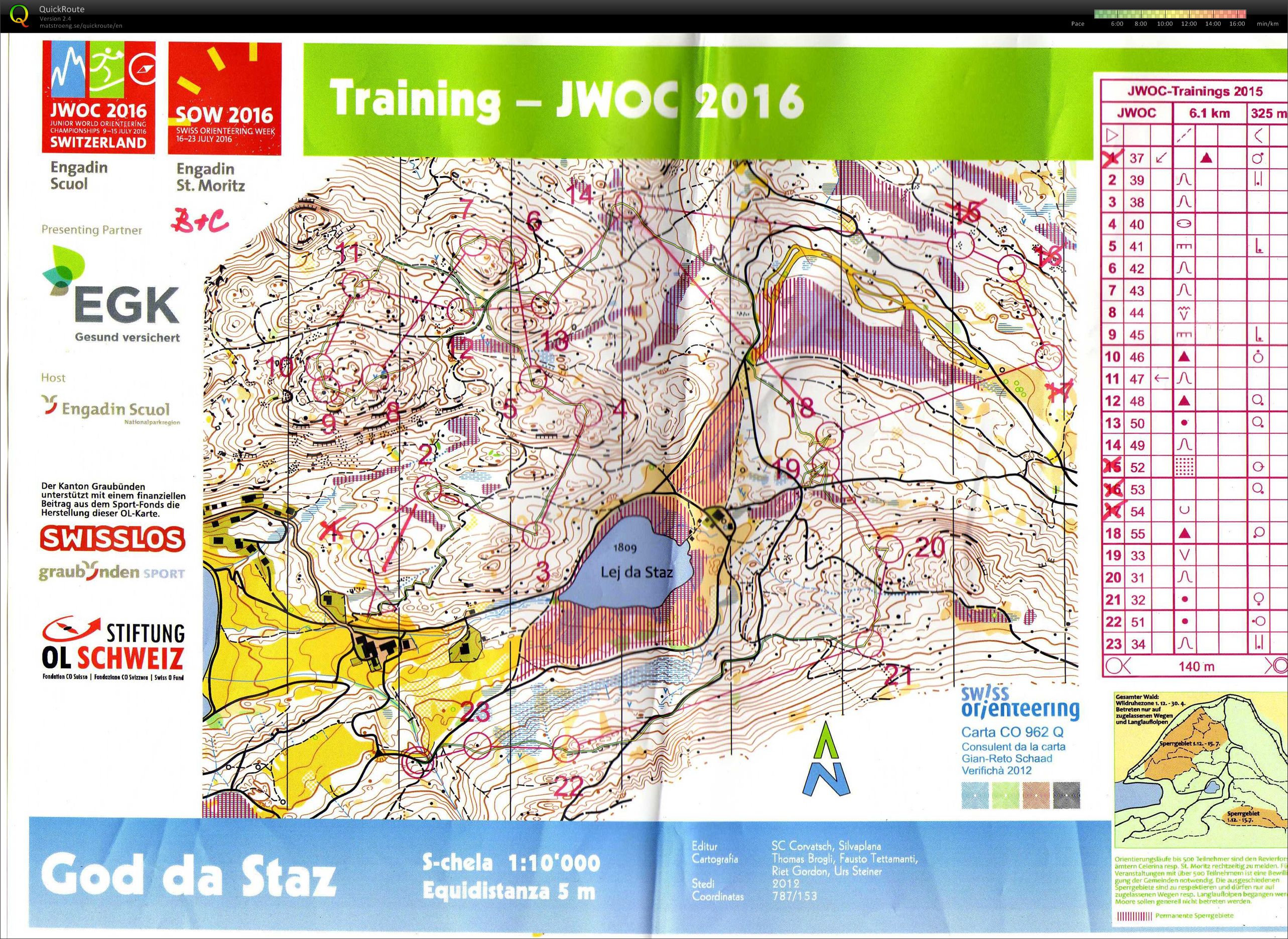 Rakousko trénink na JWOC (18/08/2015)