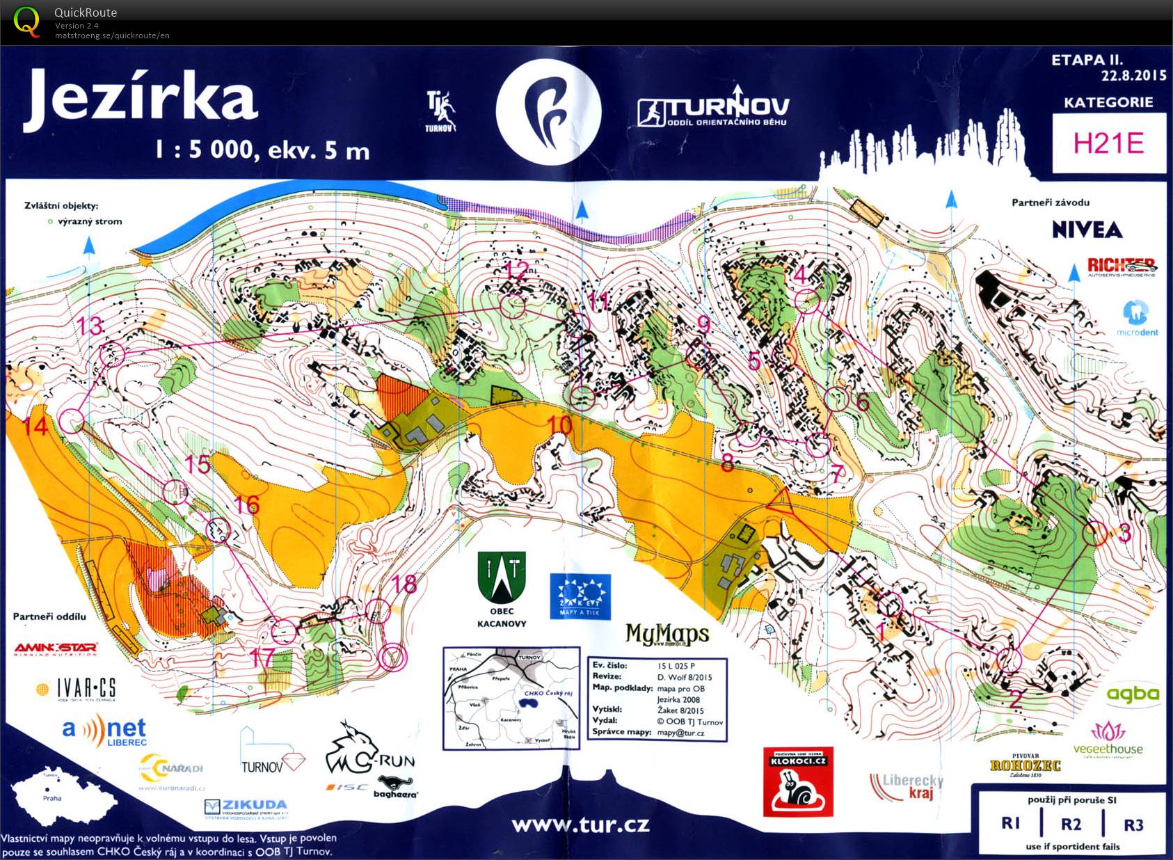 Pěkné Prázdniny s OB - E2 (H21E) (22.08.2015)