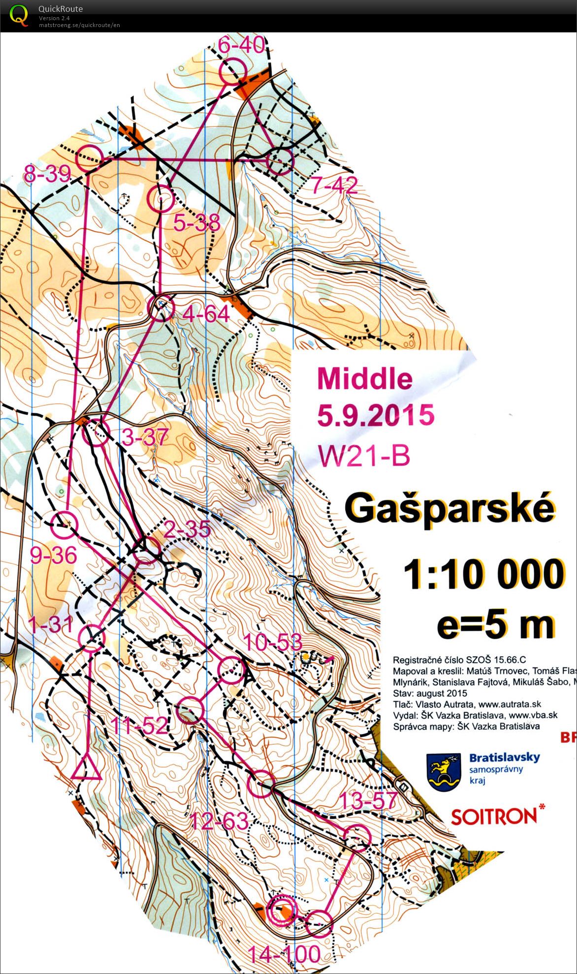 Český pohár MTBO - 12. kolo (05.09.2015)