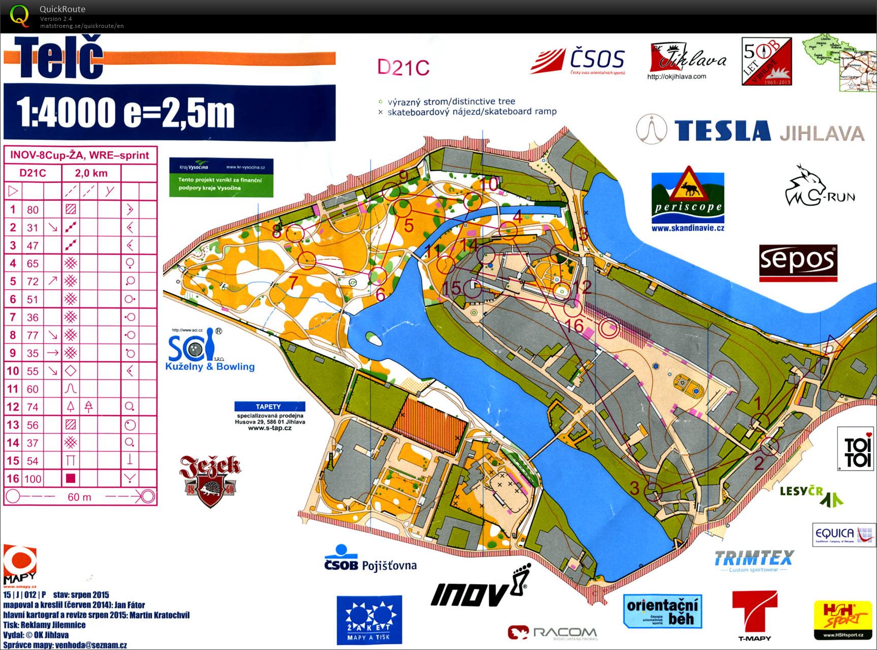 Český pohár, INOV-8 CUP - žebříček A, oblastní žebříček - D21C (12.09.2015)