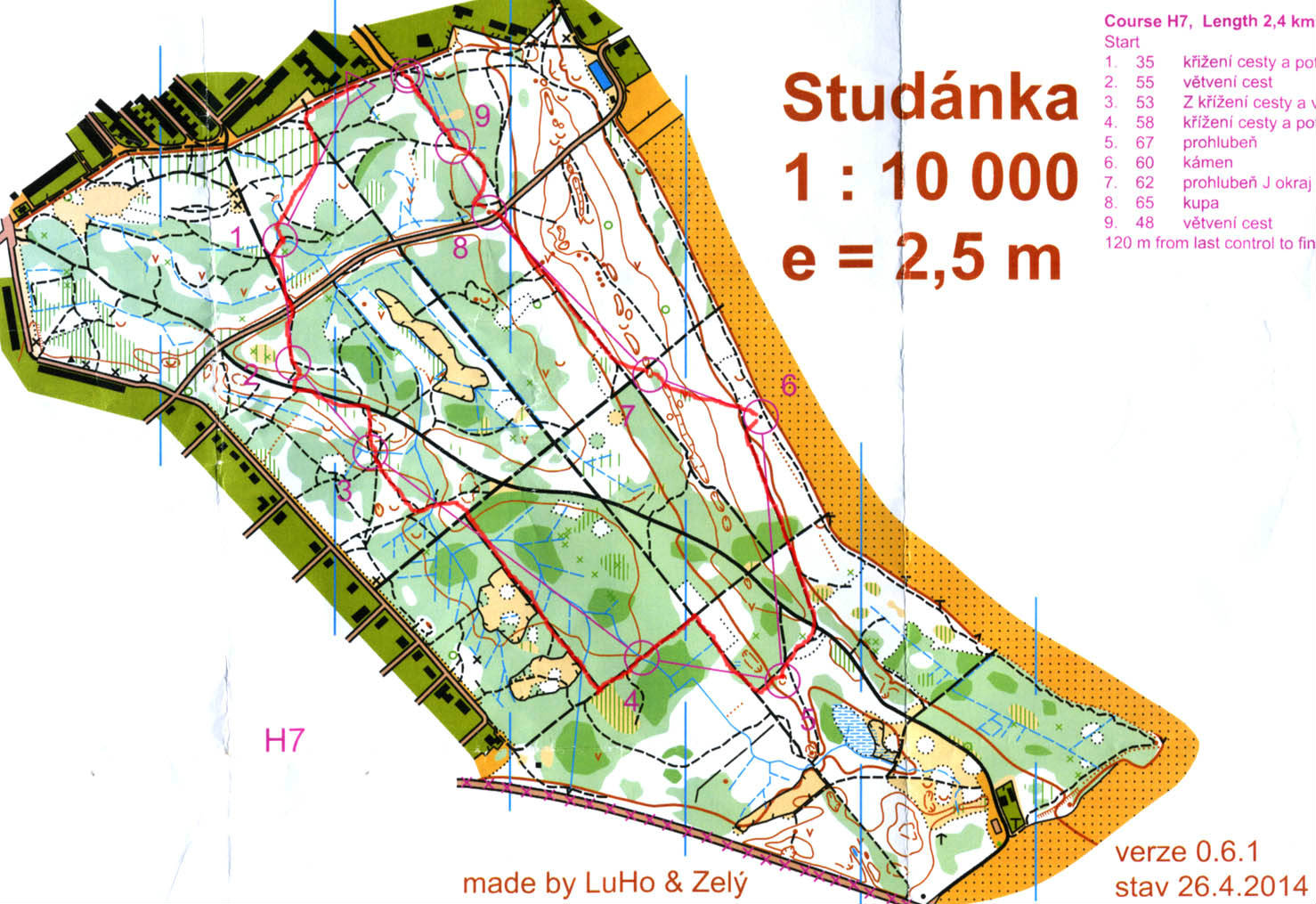 Krajský přebor škol v orientačním běhu (H7) (2014-05-14)