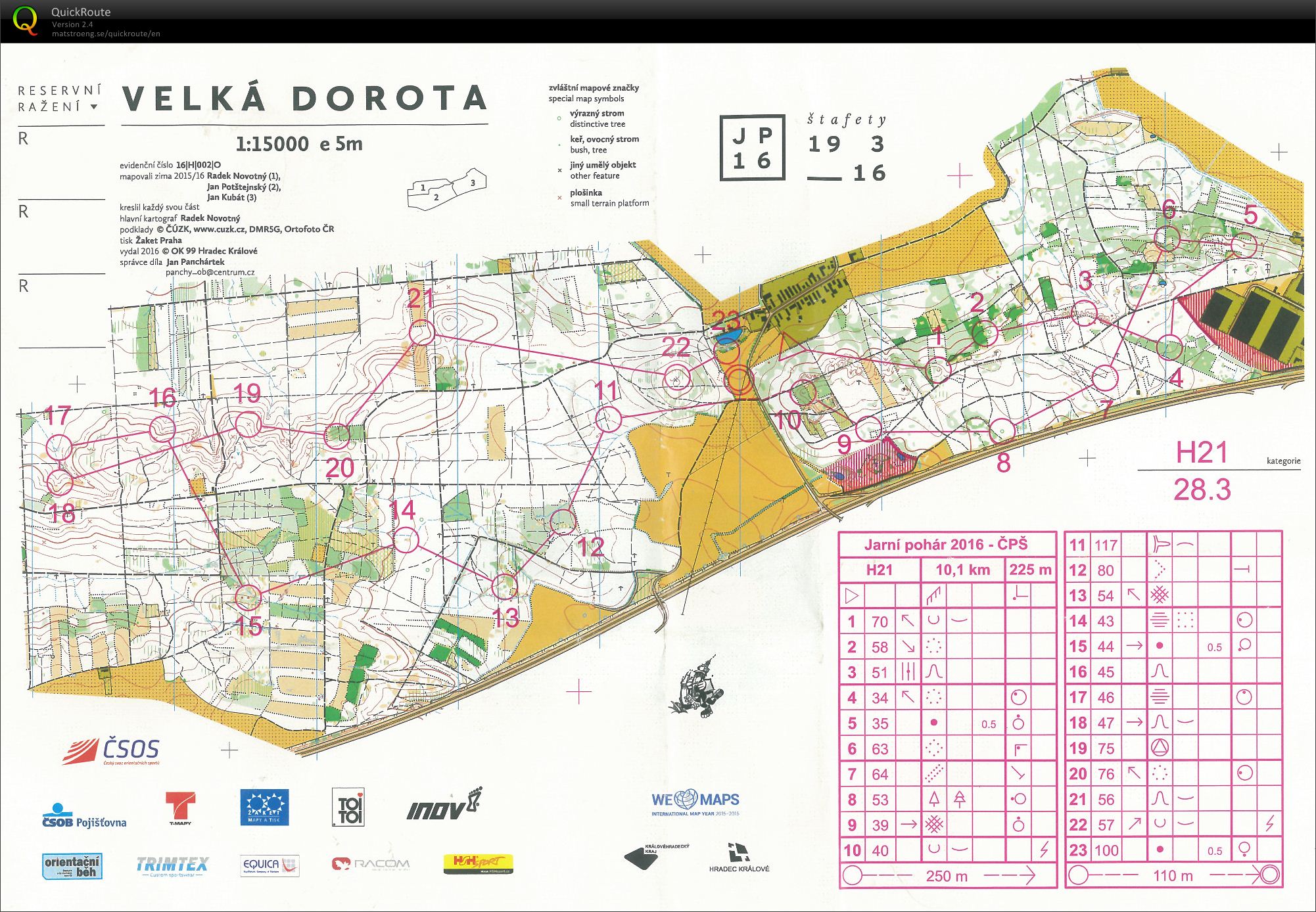 Český pohár štafet 2016 (H21) (19.03.2016)
