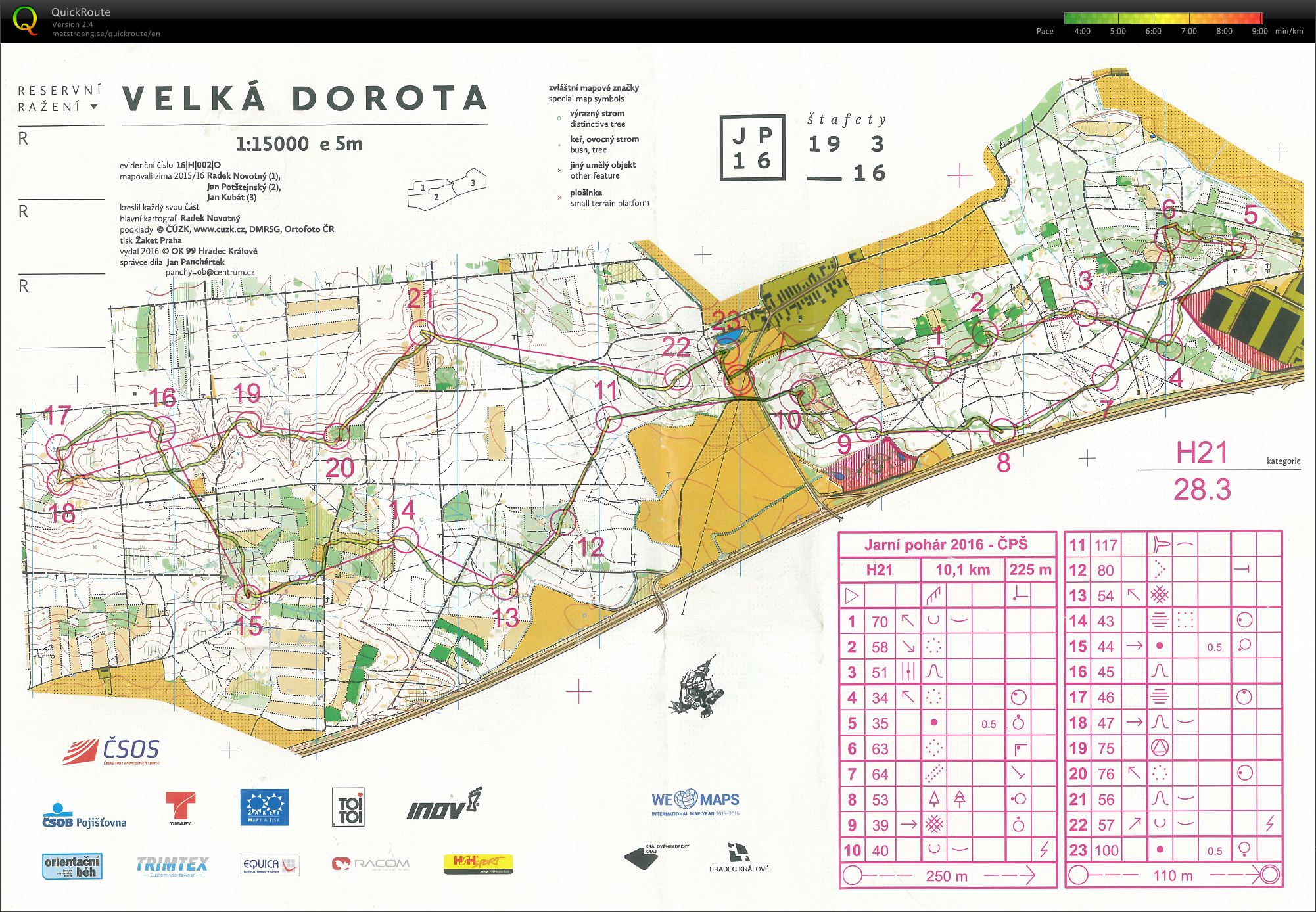 Český pohár štafet 2016 (H21) (19.03.2016)