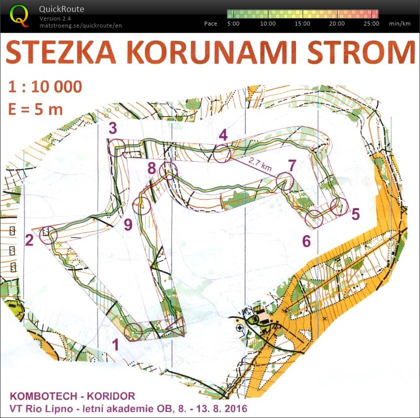 Akademie Rio Lipno 2016 - Koridor (2016-08-08)