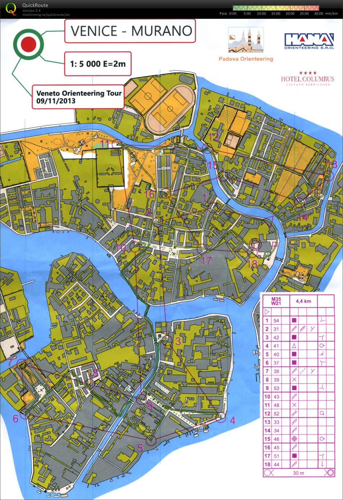 Veneto Orienteering Tour 2013 (M35) (09.11.2013)