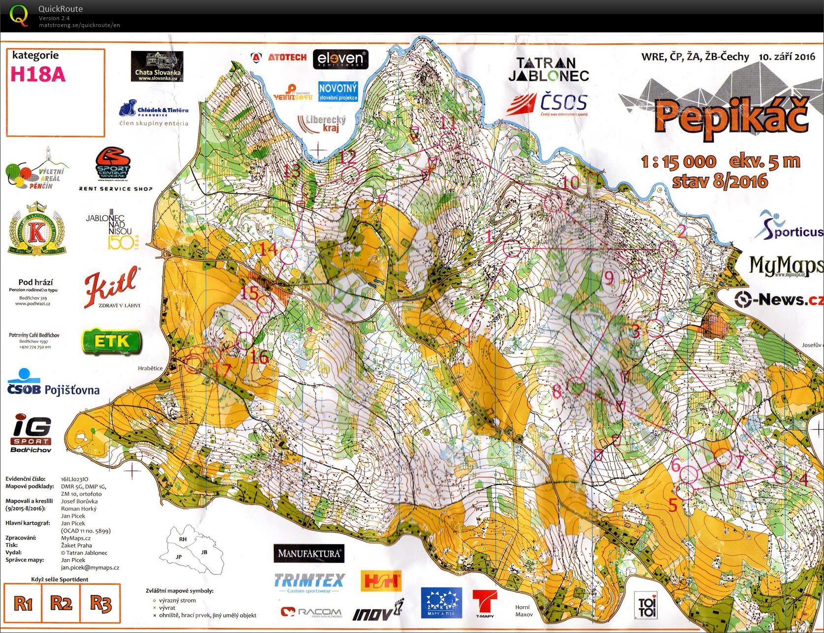 ŽA INOV-8 CUP klasická trať H18 (10/09/2016)