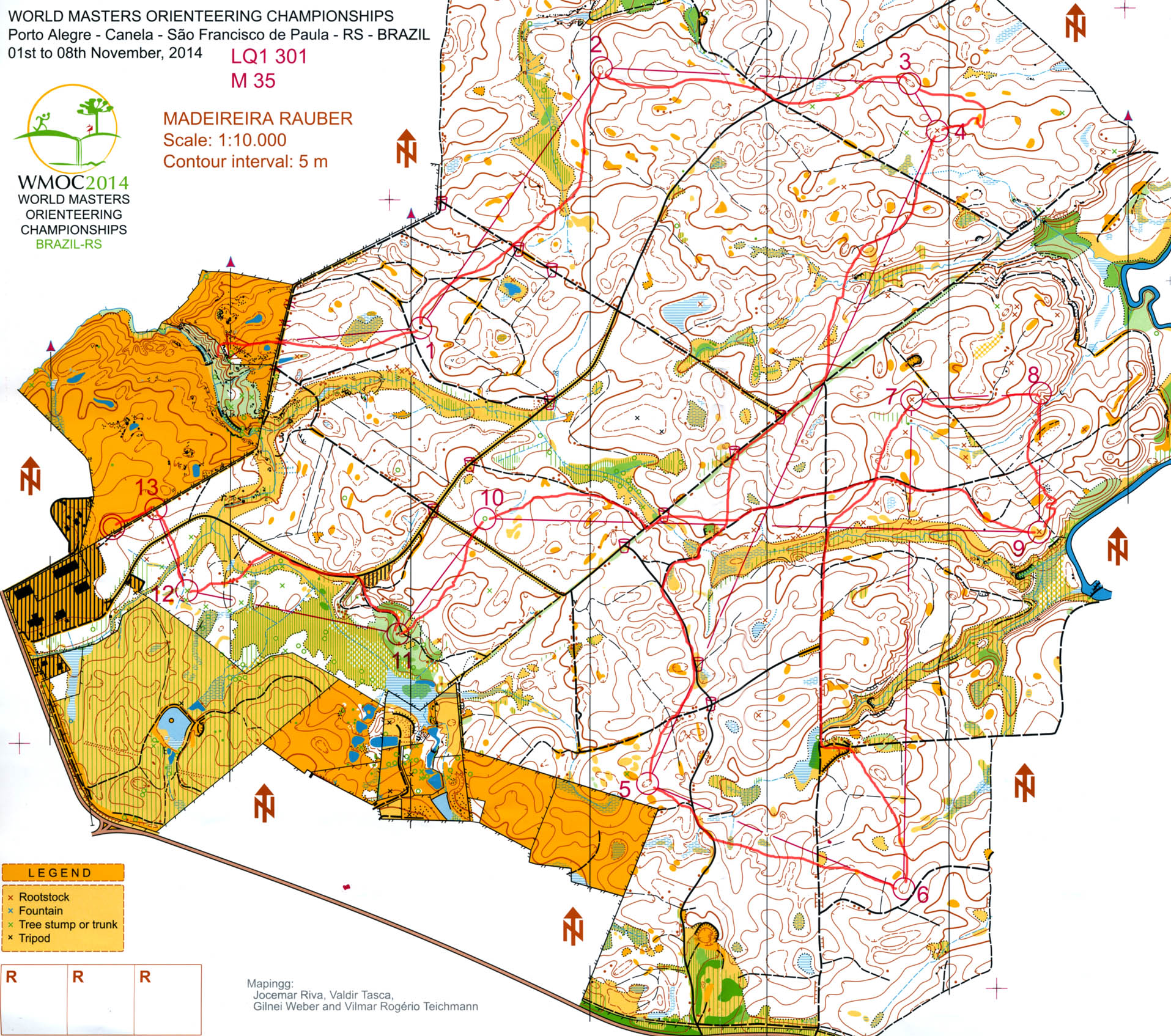 WMOC long semifinal 1 (M35) (05.11.2014)