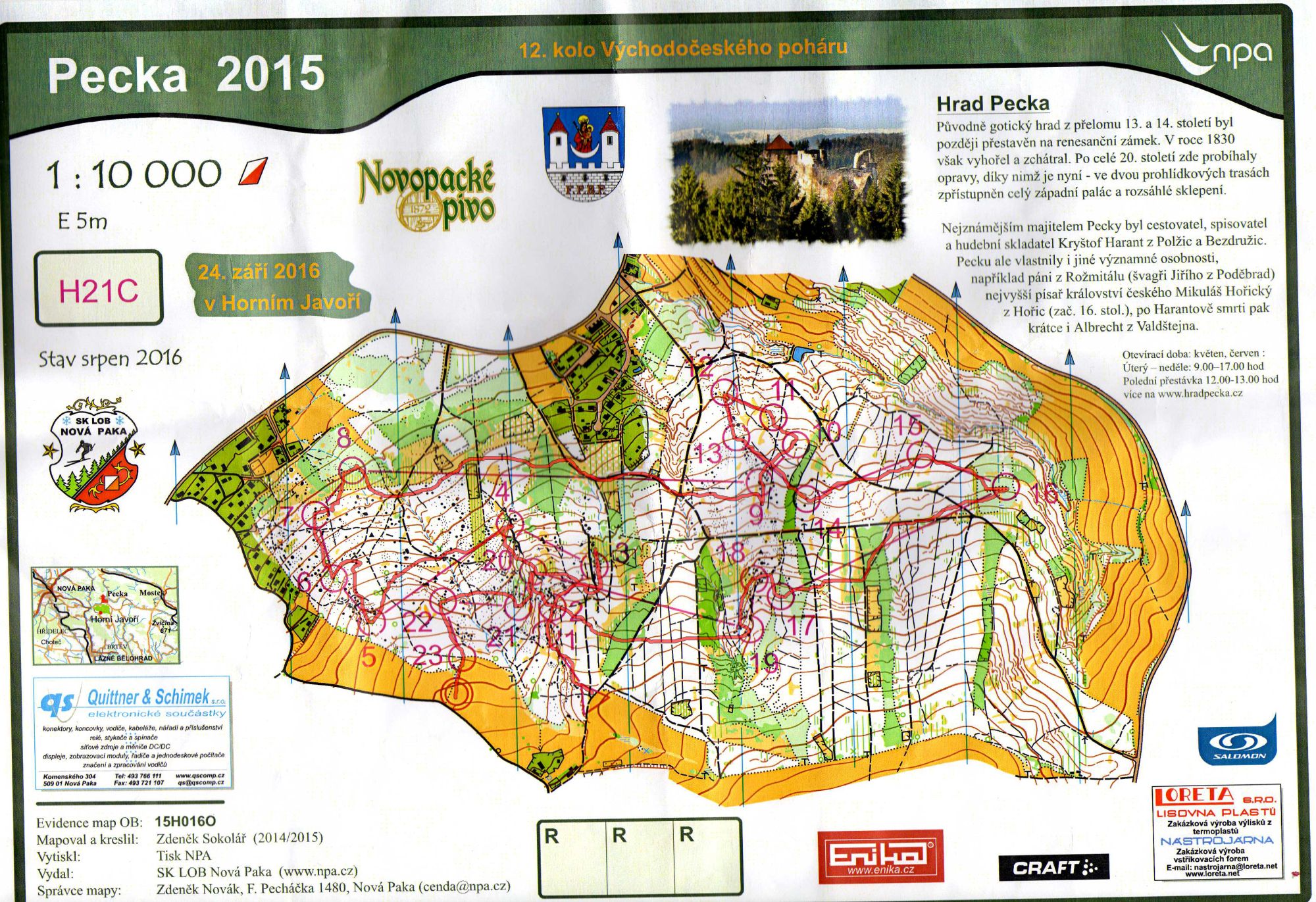 VčP Horní Javoří - krátká trať (H21C) (24/09/2016)